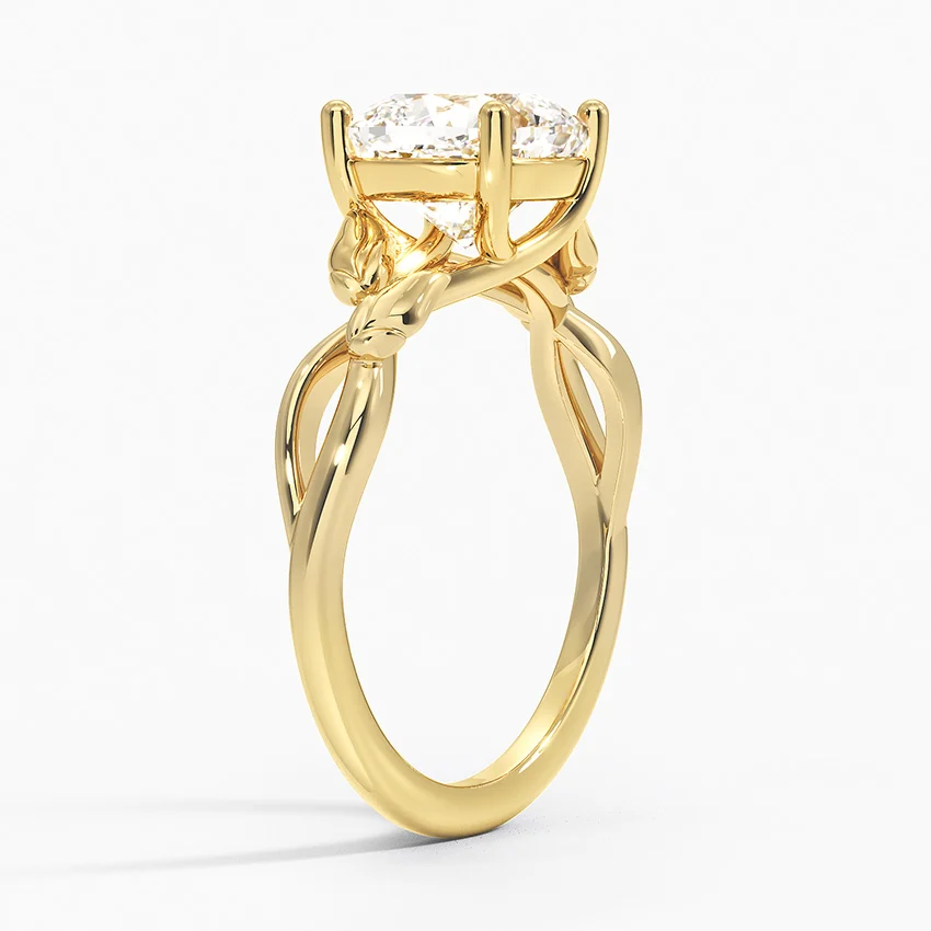 Budding Willow Solitaire Ring