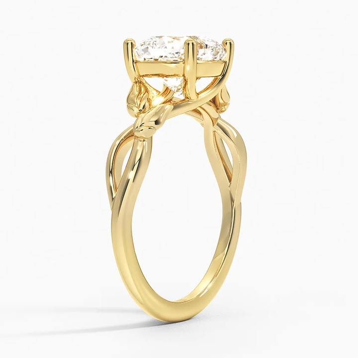 Budding Willow Solitaire Ring