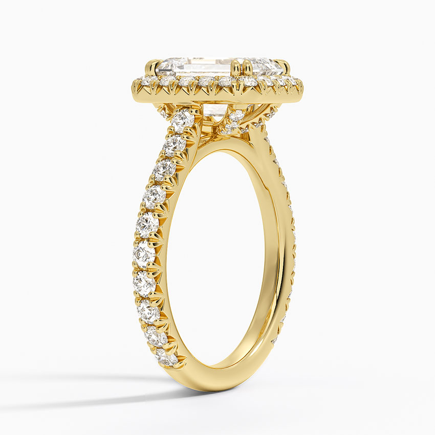 Sienna Halo Three-Quarter Coverage Diamond Ring