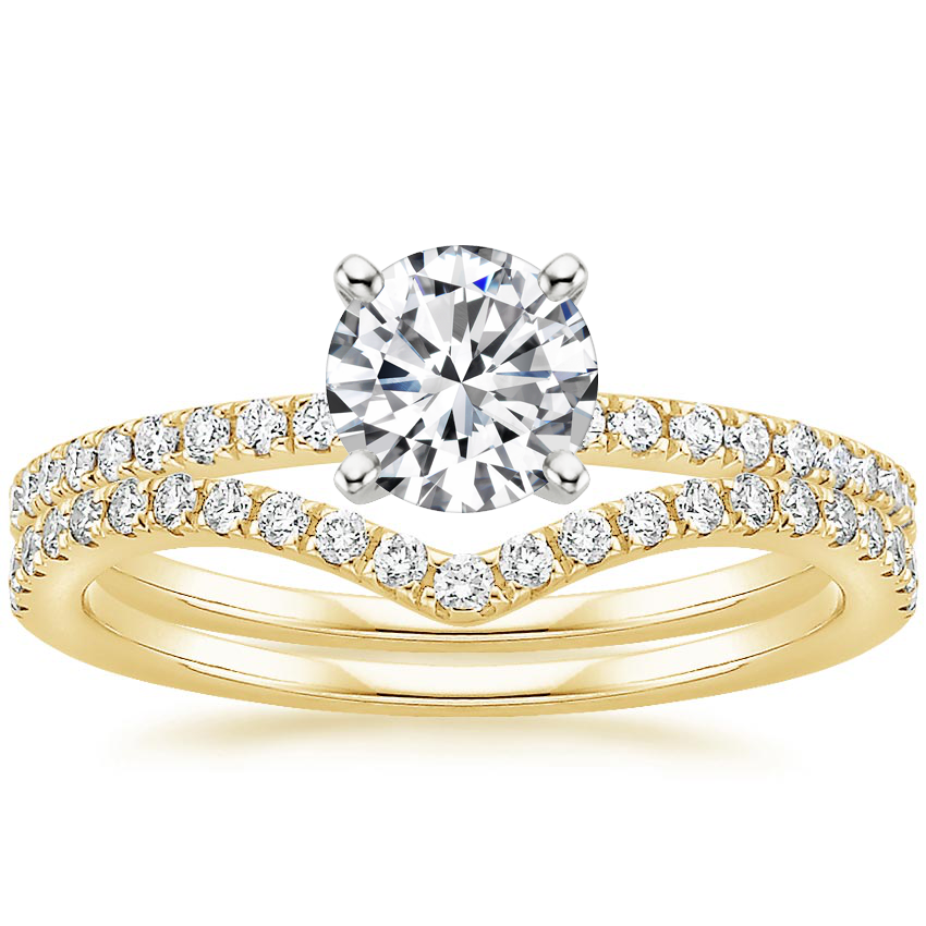 Ballad Diamond Ring with Flair Diamond Ring