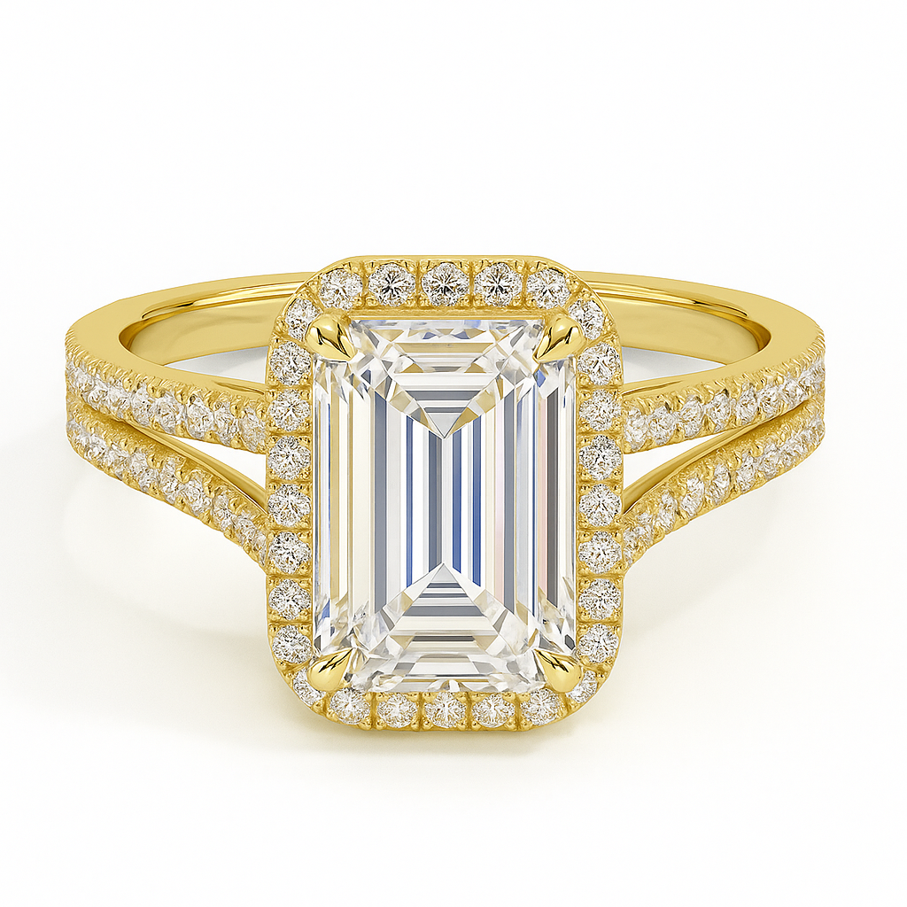 Fortuna Halo Diamond Ring