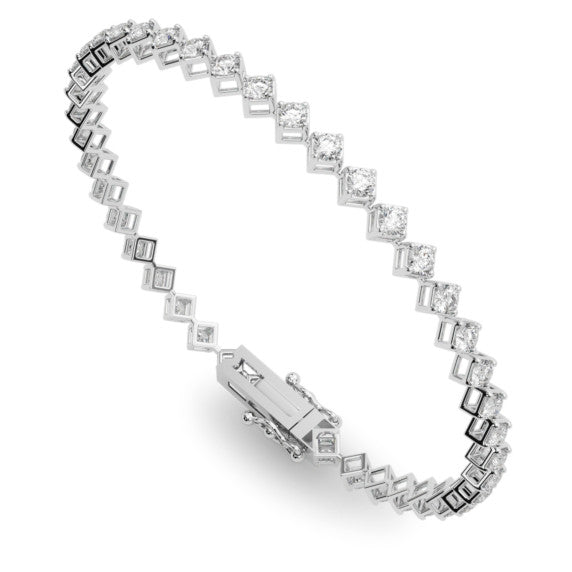 Round Kite Set Tennis Bracelet