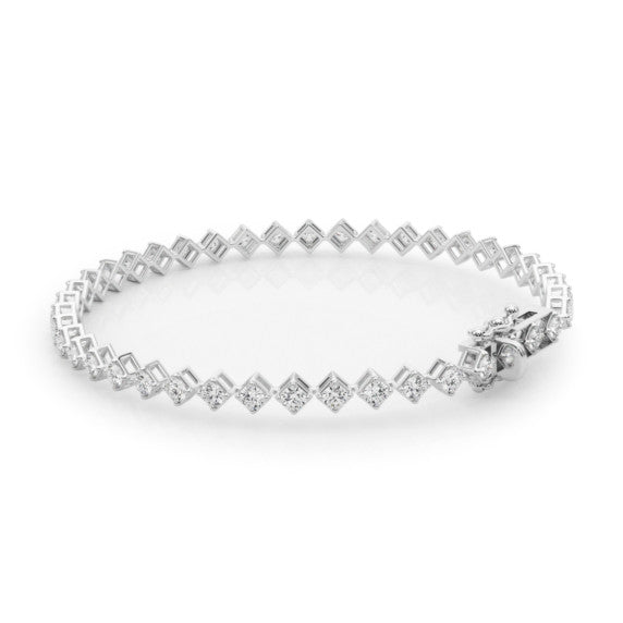 Round Kite Set Tennis Bracelet