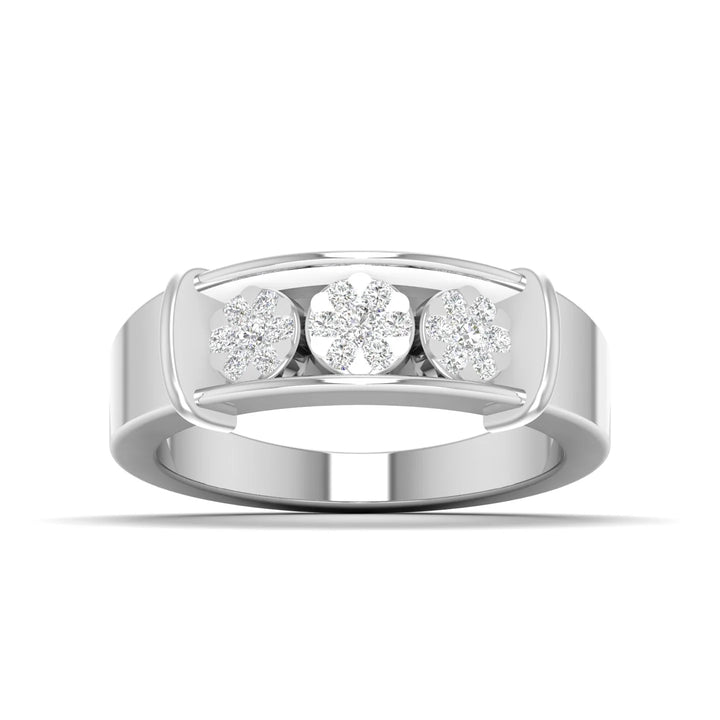 Men's Three-Stone Diamond Band