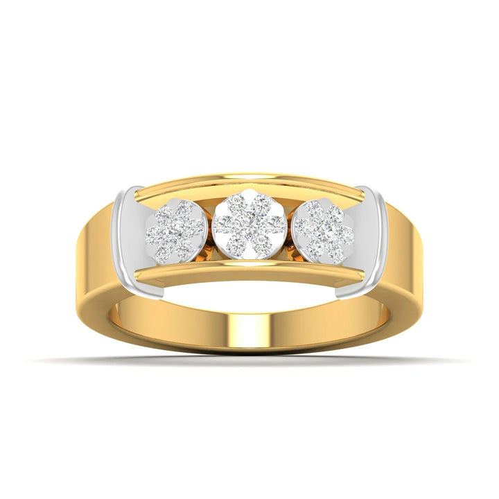 Men's Three-Stone Diamond Band