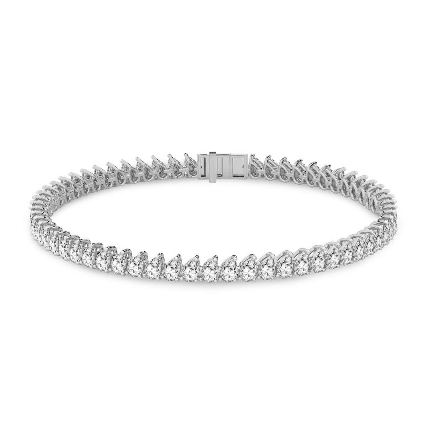 Lilac Pear Lab Diamond Tennis Bracelet (3 Ct. Tw.)