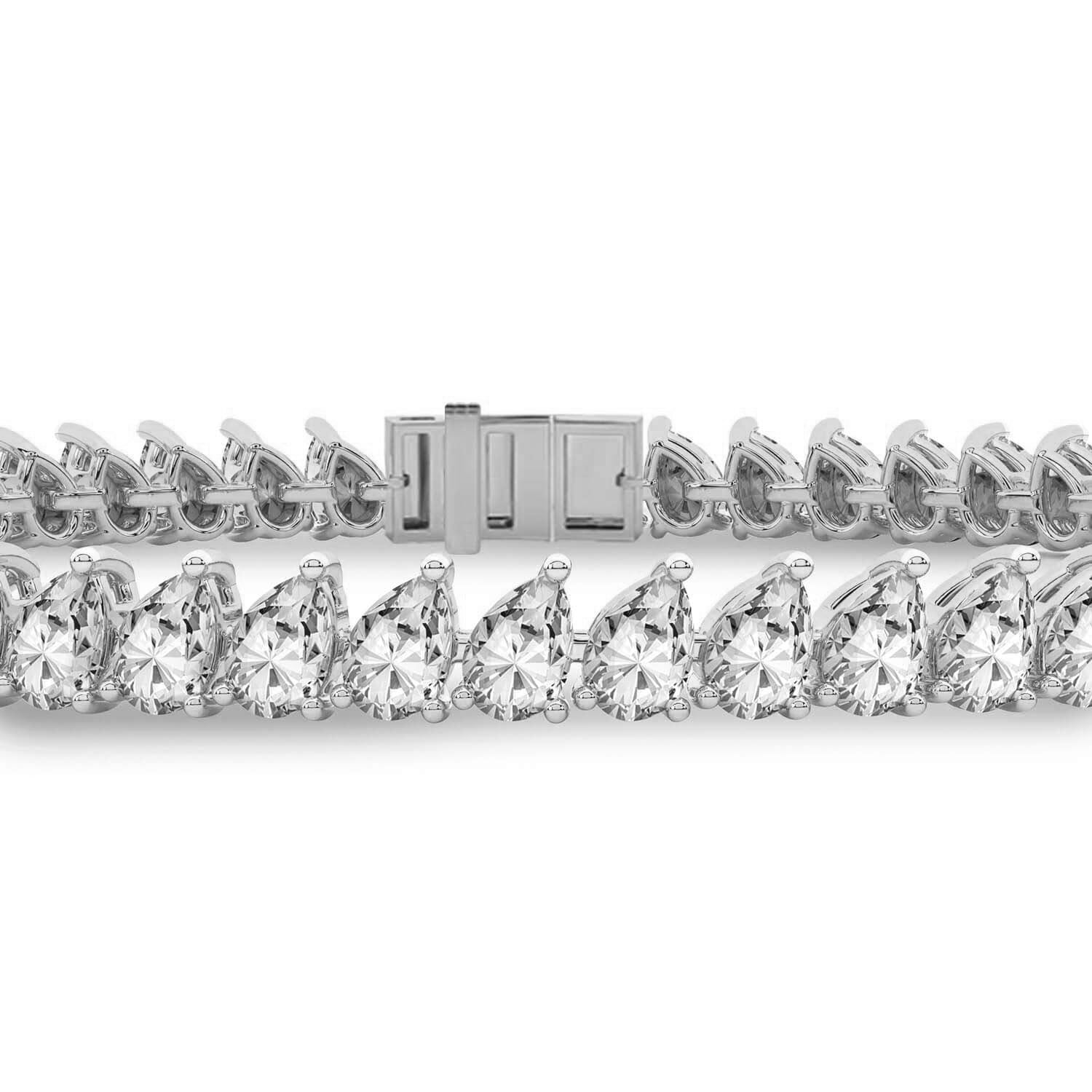 Lilac Pear Lab Diamond Tennis Bracelet (3 Ct. Tw.)