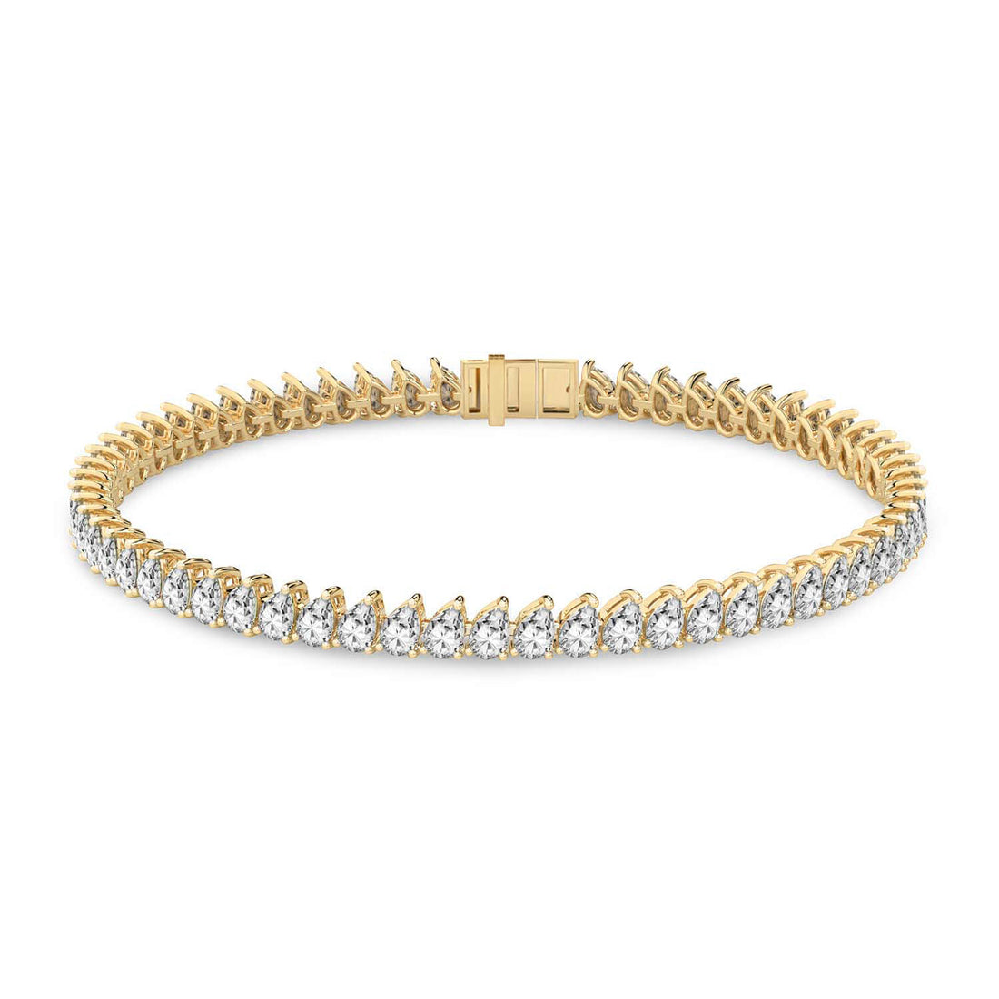 Lilac Pear Lab Diamond Tennis Bracelet (3 Ct. Tw.)