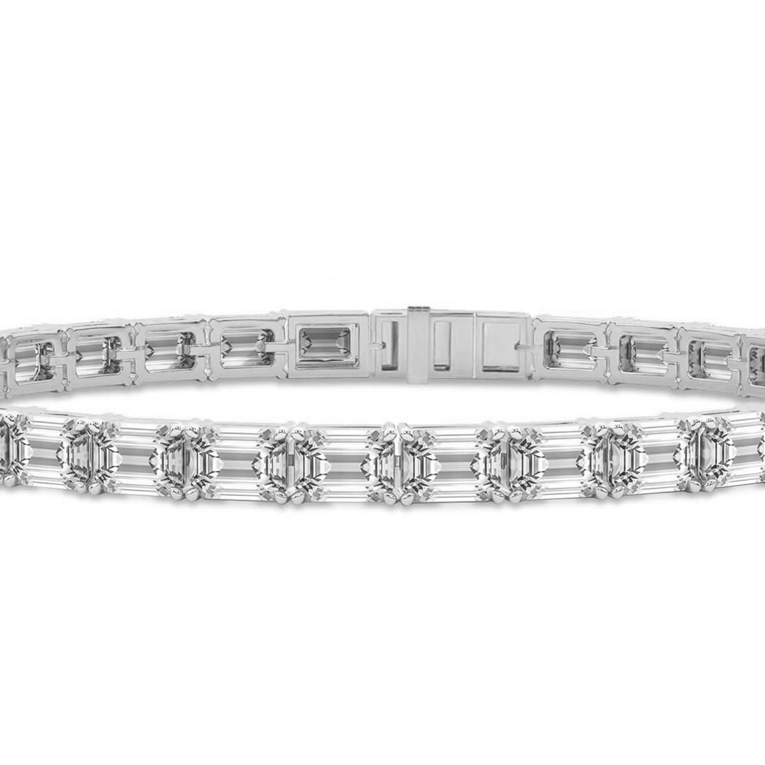 Annette Emerald Lab Diamond Tennis Bracelet (4 Ct. Tw.)