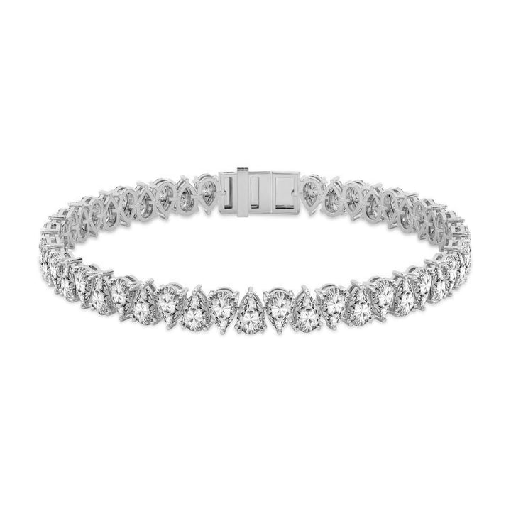 Marion Pear Lab Diamond Tennis Bracelet