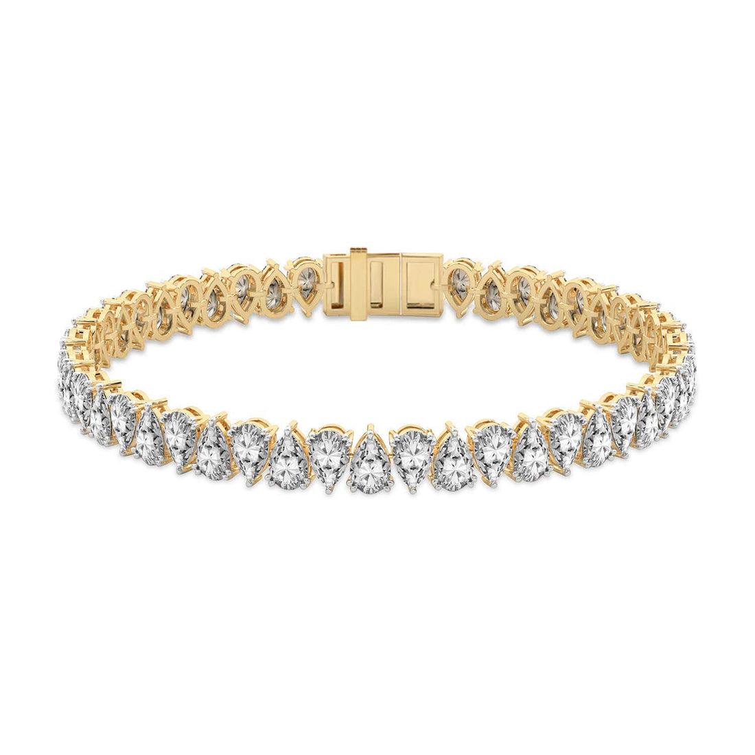 Marion Pear Lab Diamond Tennis Bracelet