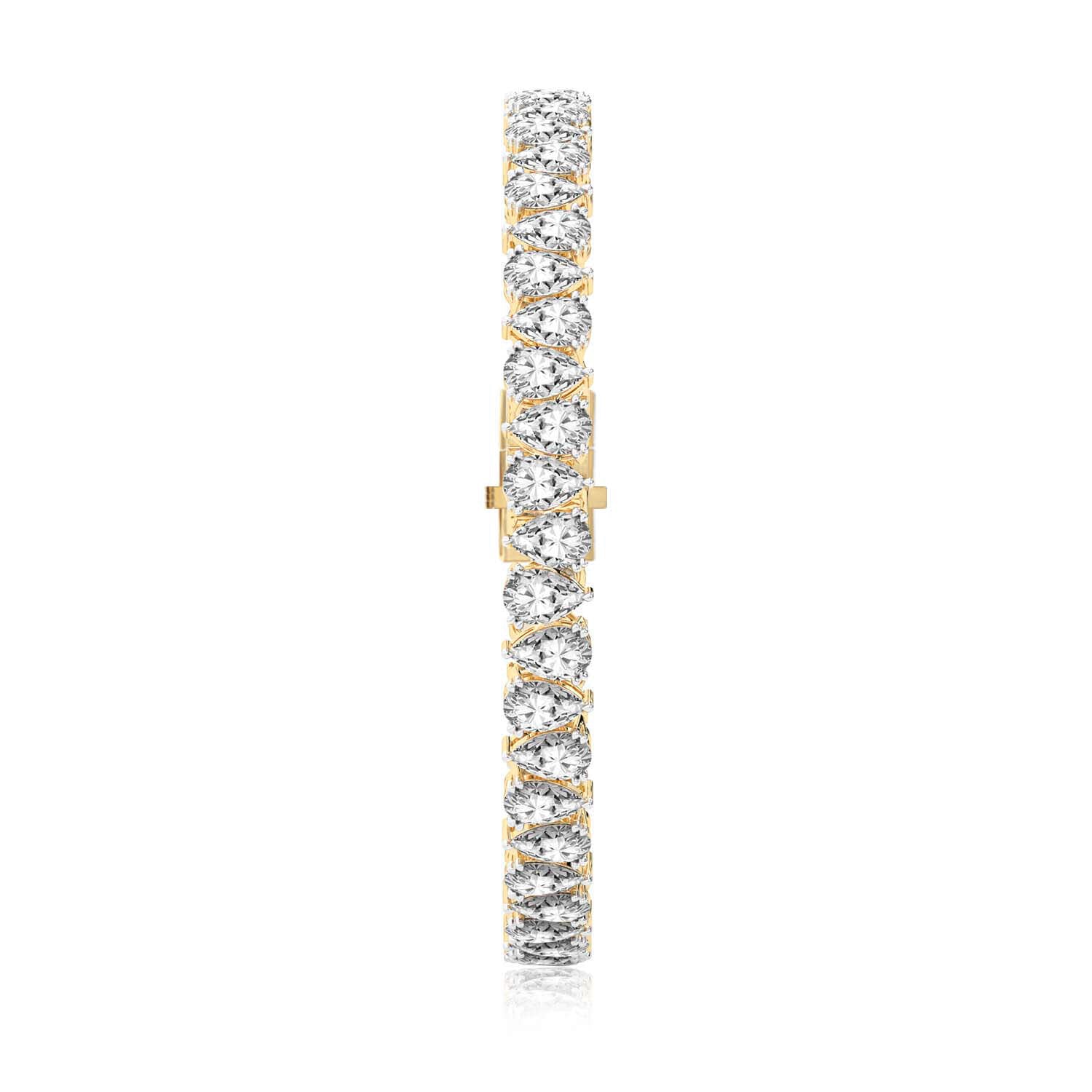 Marion Pear Lab Diamond Tennis Bracelet