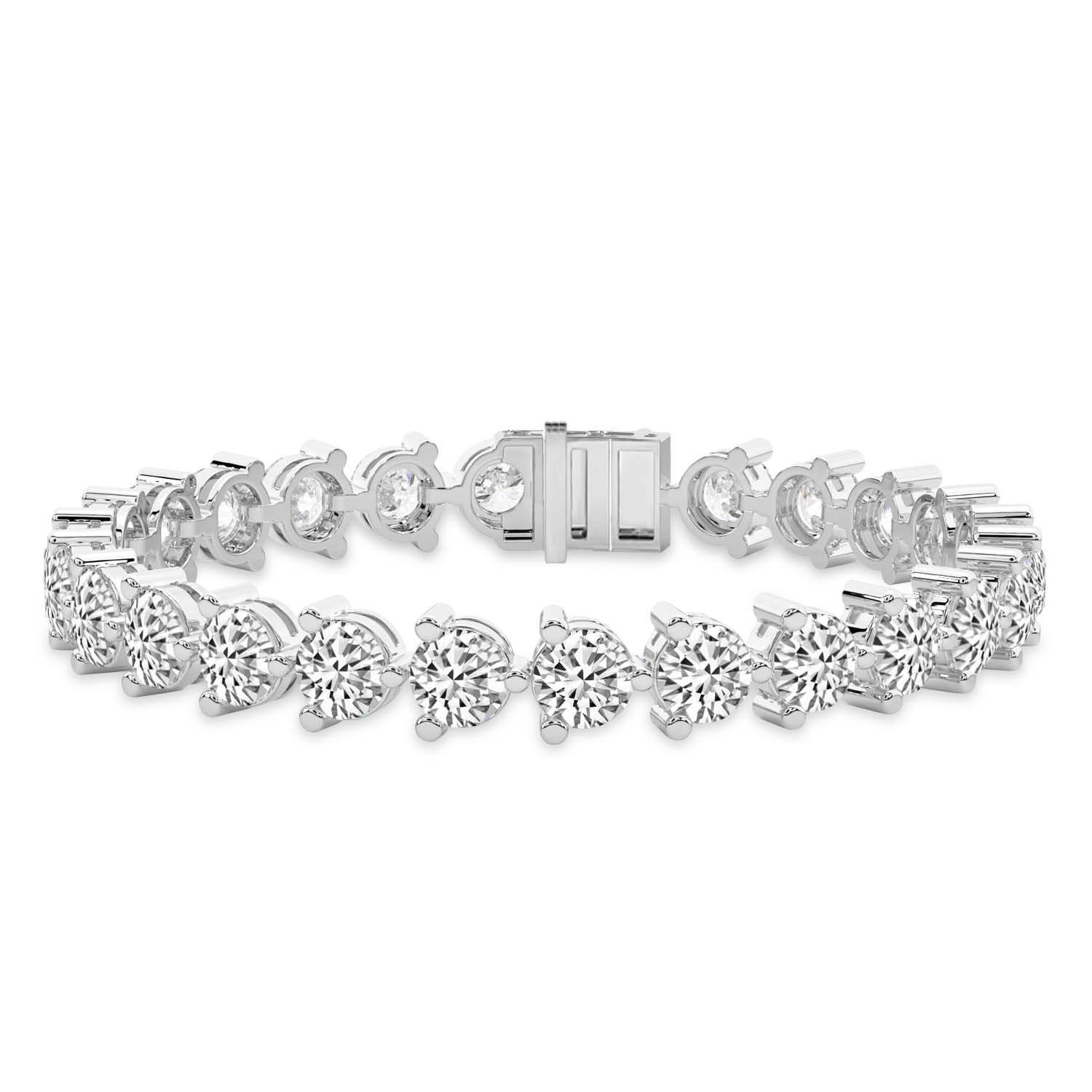 Yellow Gold Anahita Round Lab Diamond Tennis Bracelet