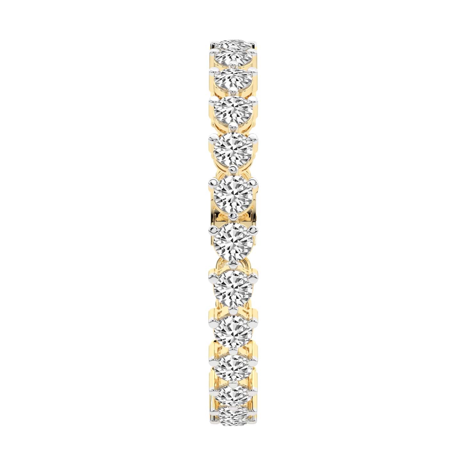 Yellow Gold Anahita Round Lab Diamond Tennis Bracelet