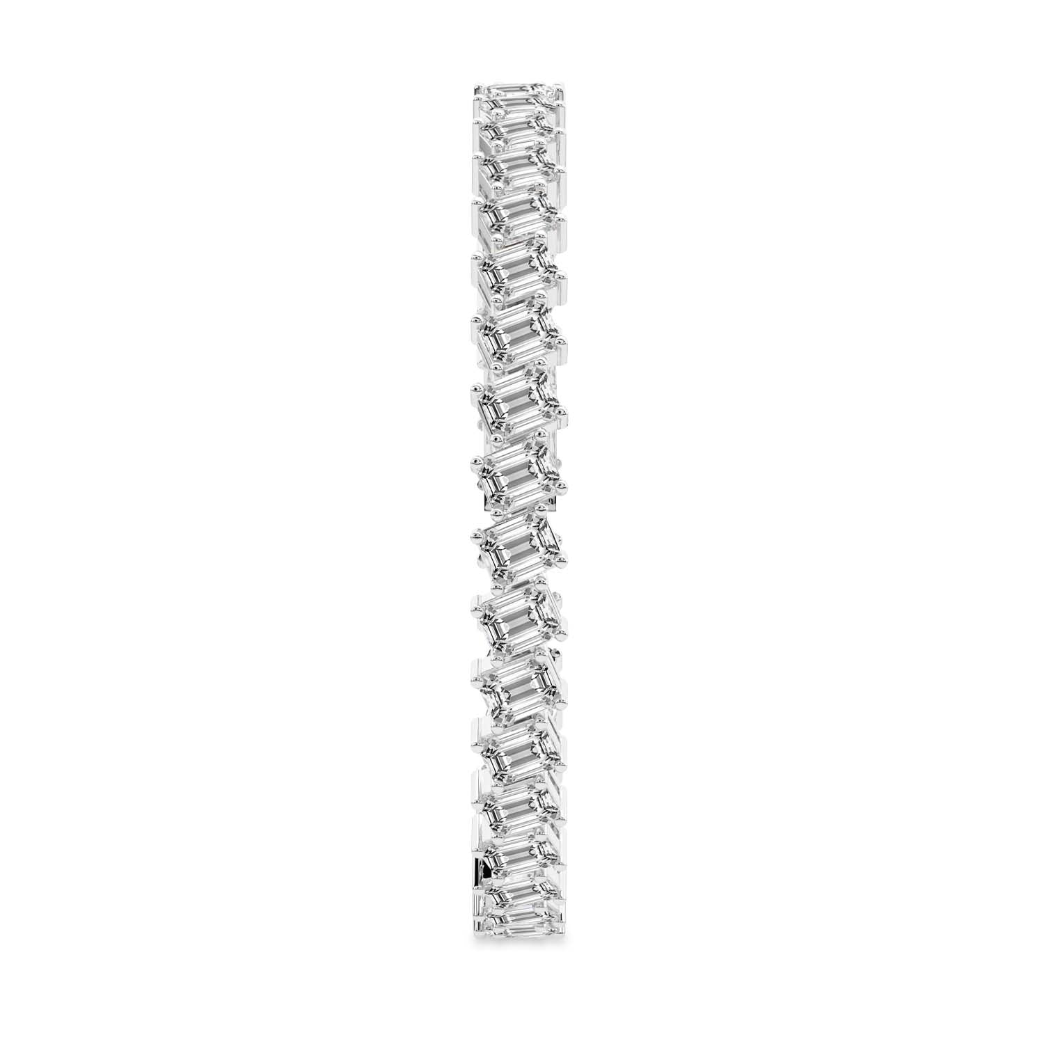 Emerald Lab Diamond Tennis Bracelet (10 Ct. Tw.)
