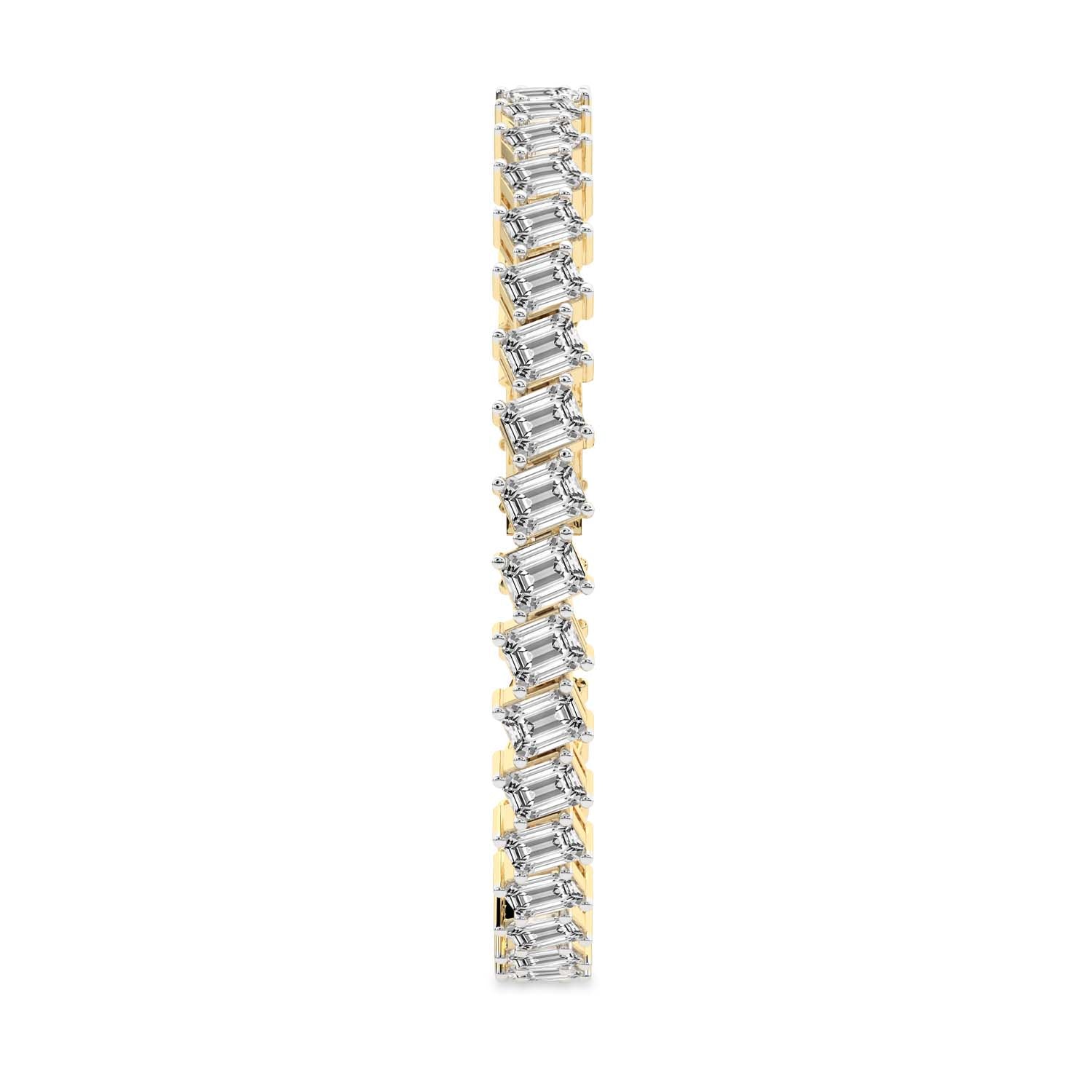 Emerald Lab Diamond Tennis Bracelet (10 Ct. Tw.)