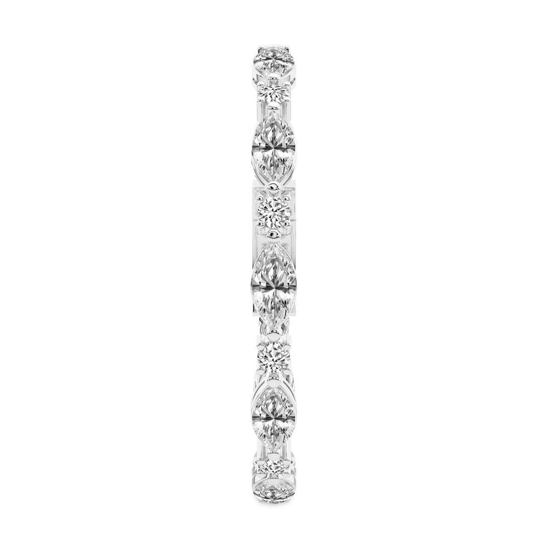 Basilia Marquise and Round Lab Diamond Tennis Bracelet