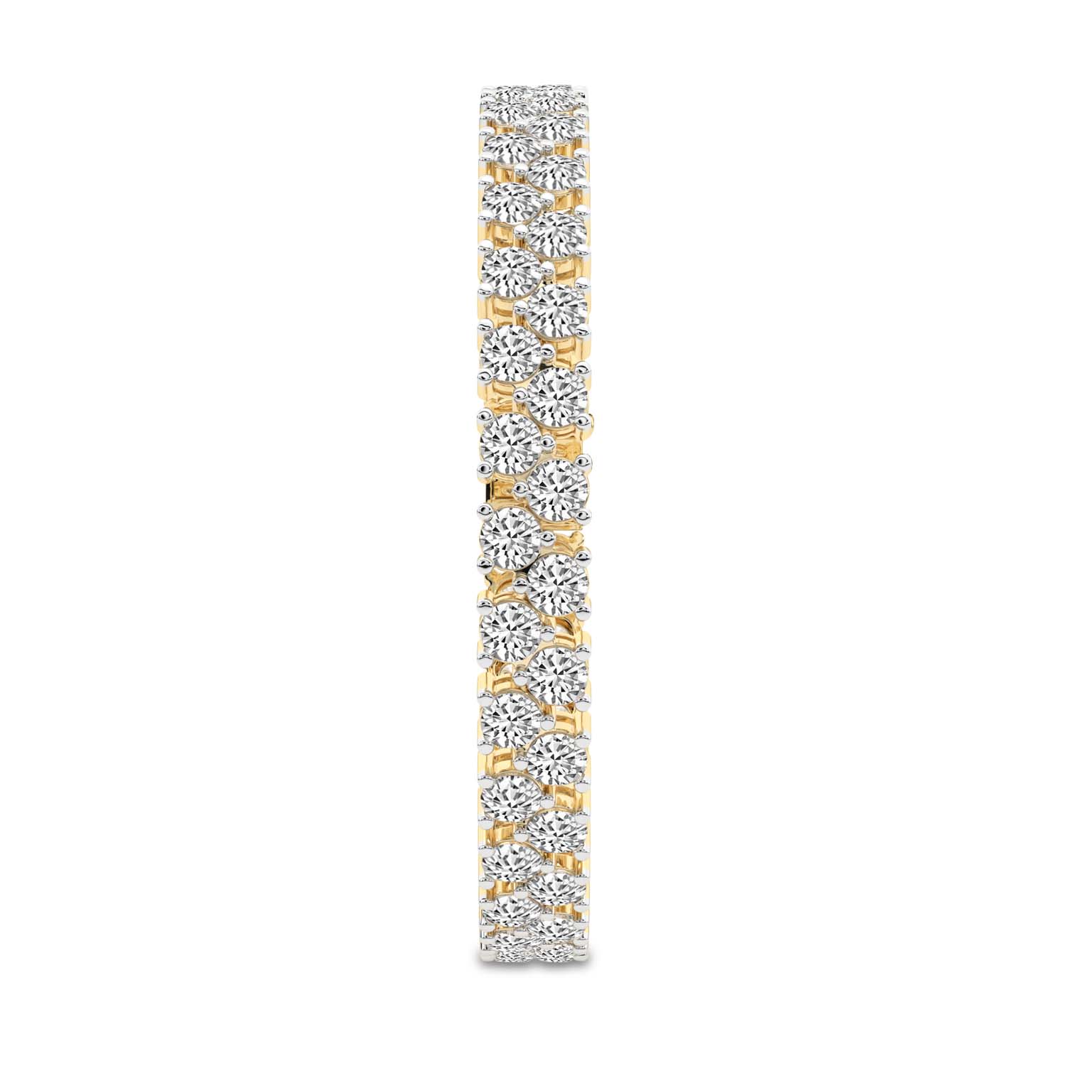 Isidora Round Double Row Lab Diamond Tennis Bracelet