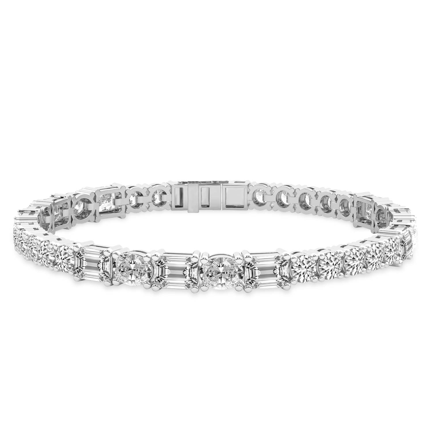 Lois Multi-Shape Lab Diamond Tennis Bracelet