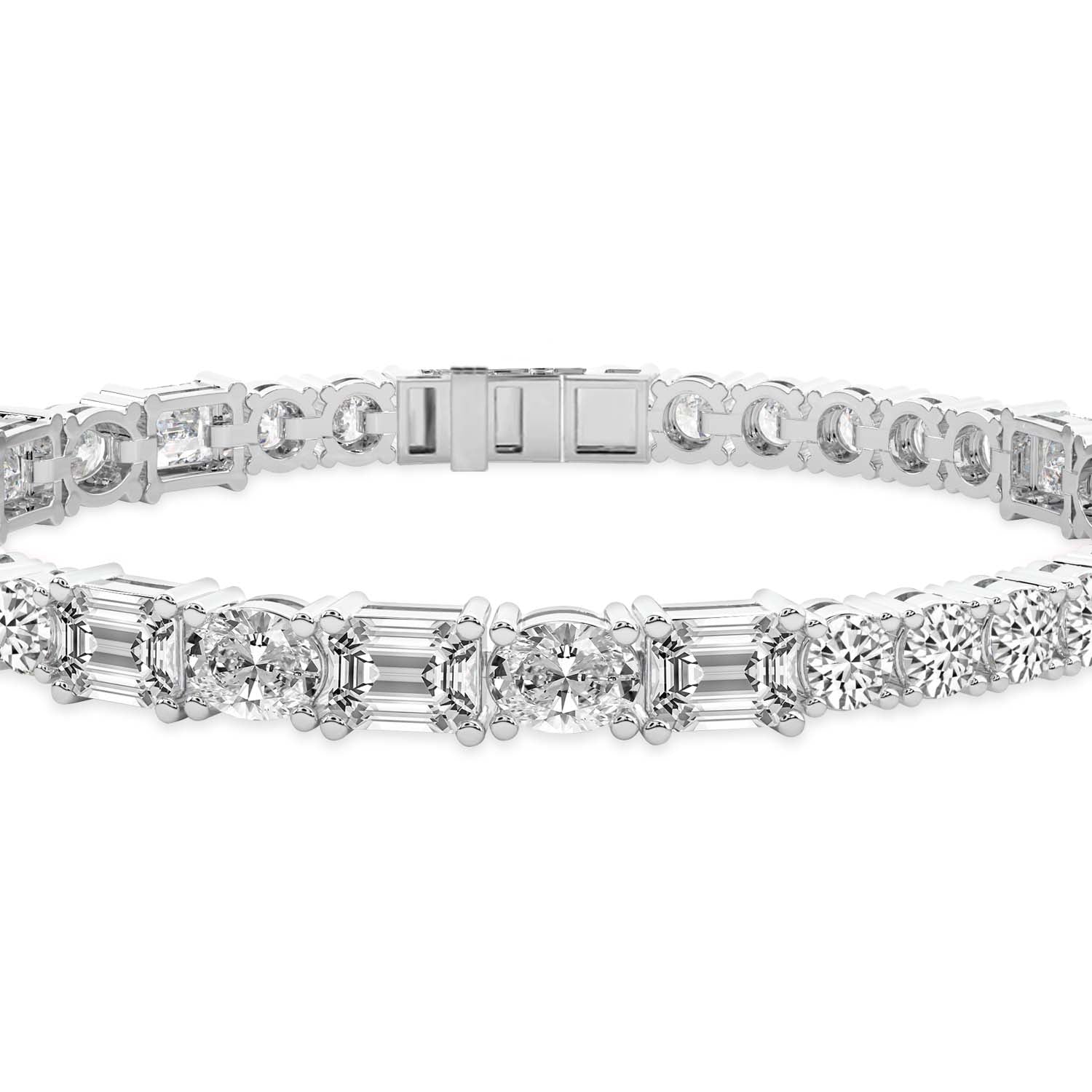 Lois Multi-Shape Lab Diamond Tennis Bracelet
