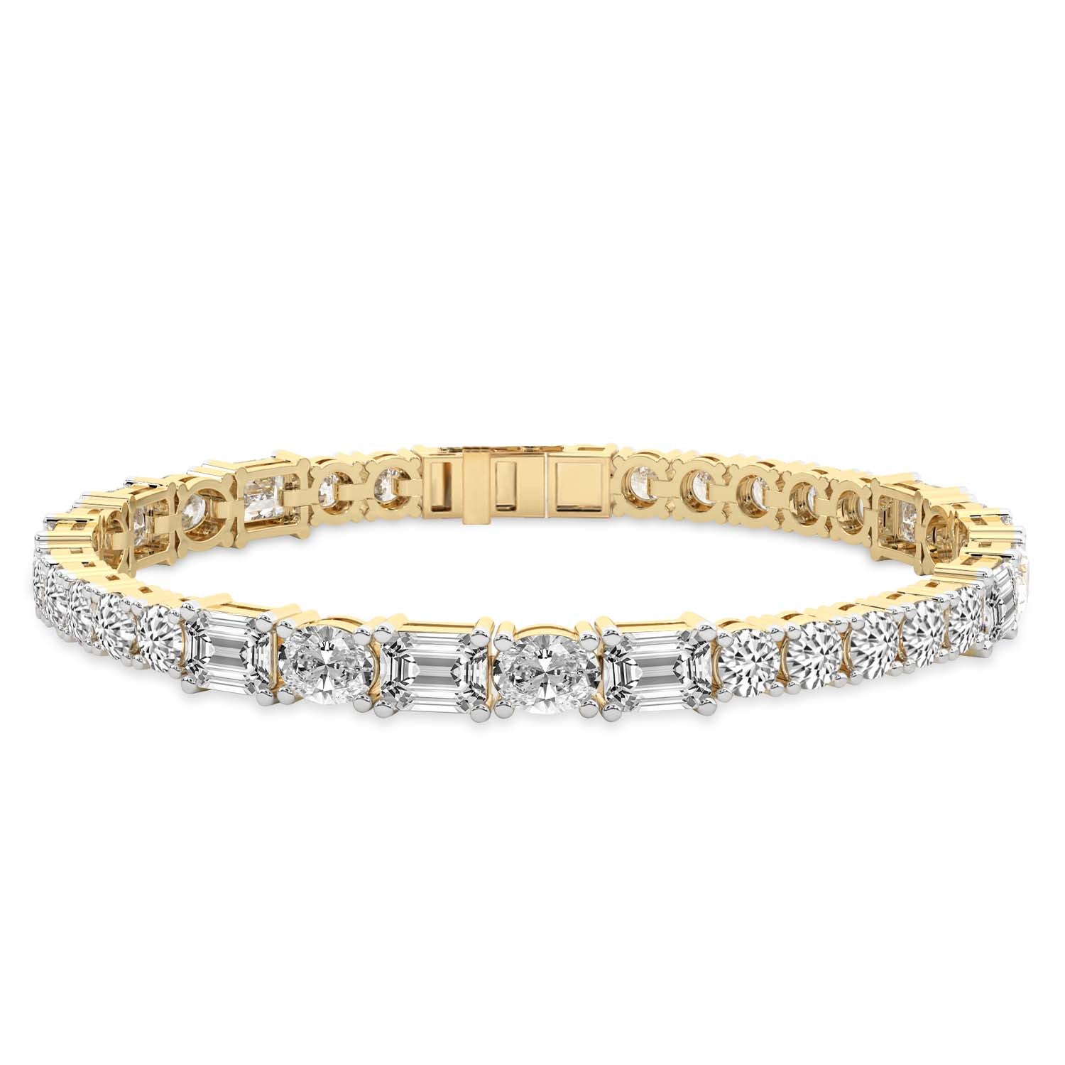 Lois Multi-Shape Lab Diamond Tennis Bracelet