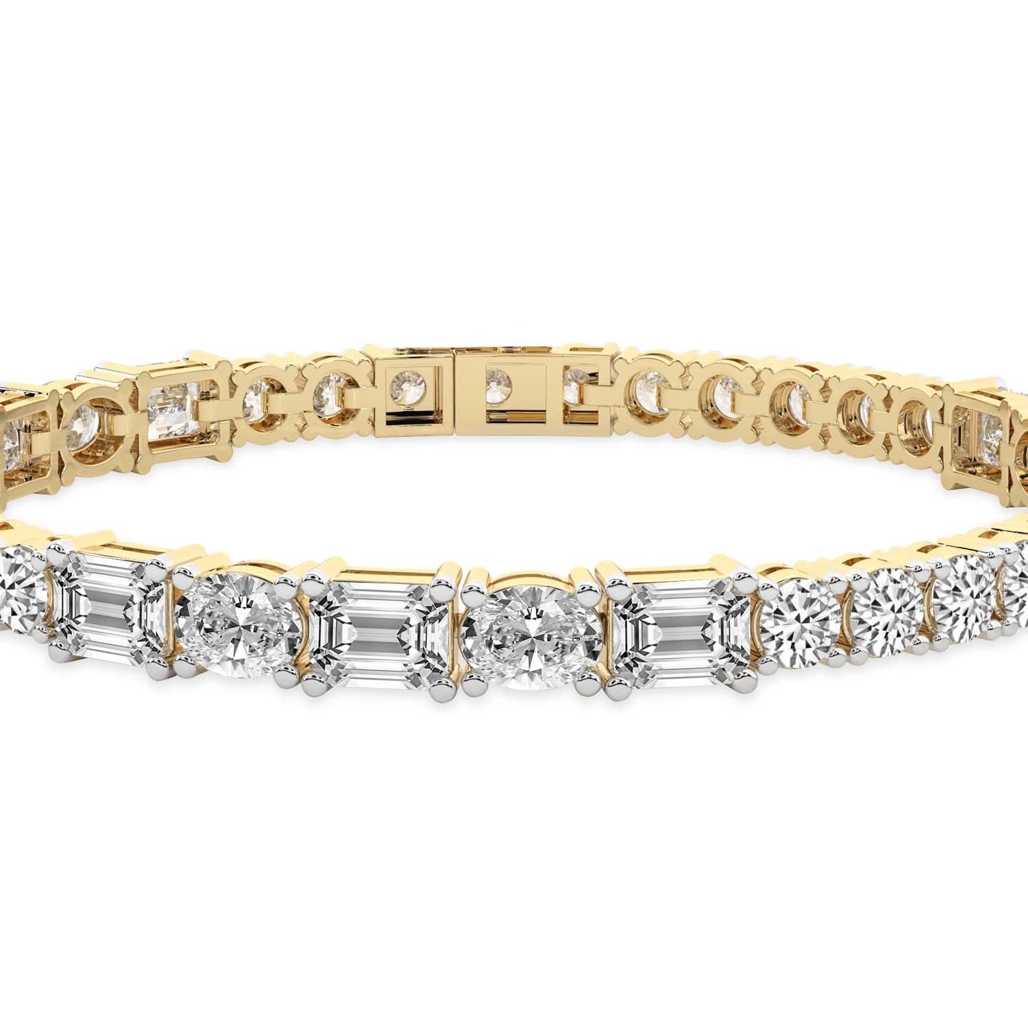 Lois Multi-Shape Lab Diamond Tennis Bracelet