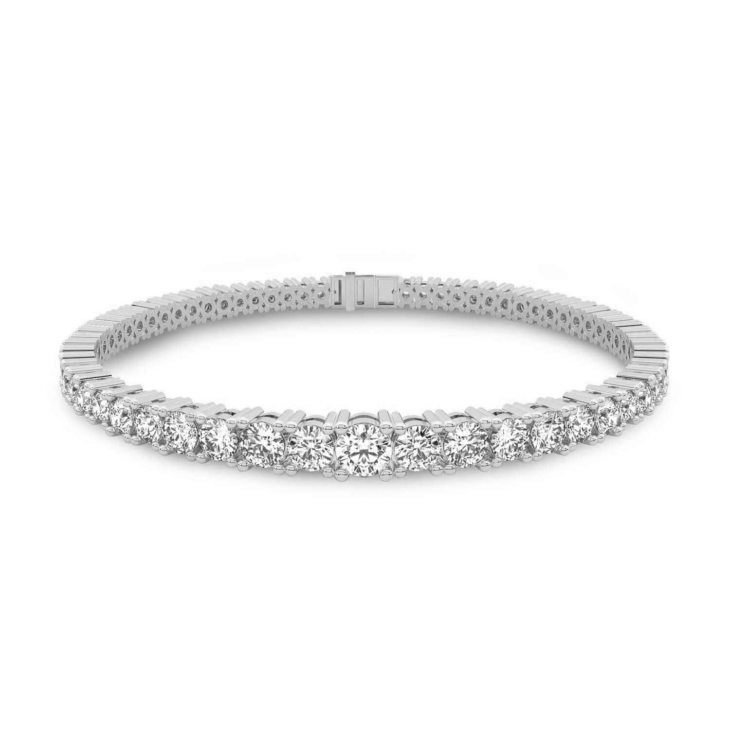 Cecily Round Lab Diamond Tennis Bracelet
