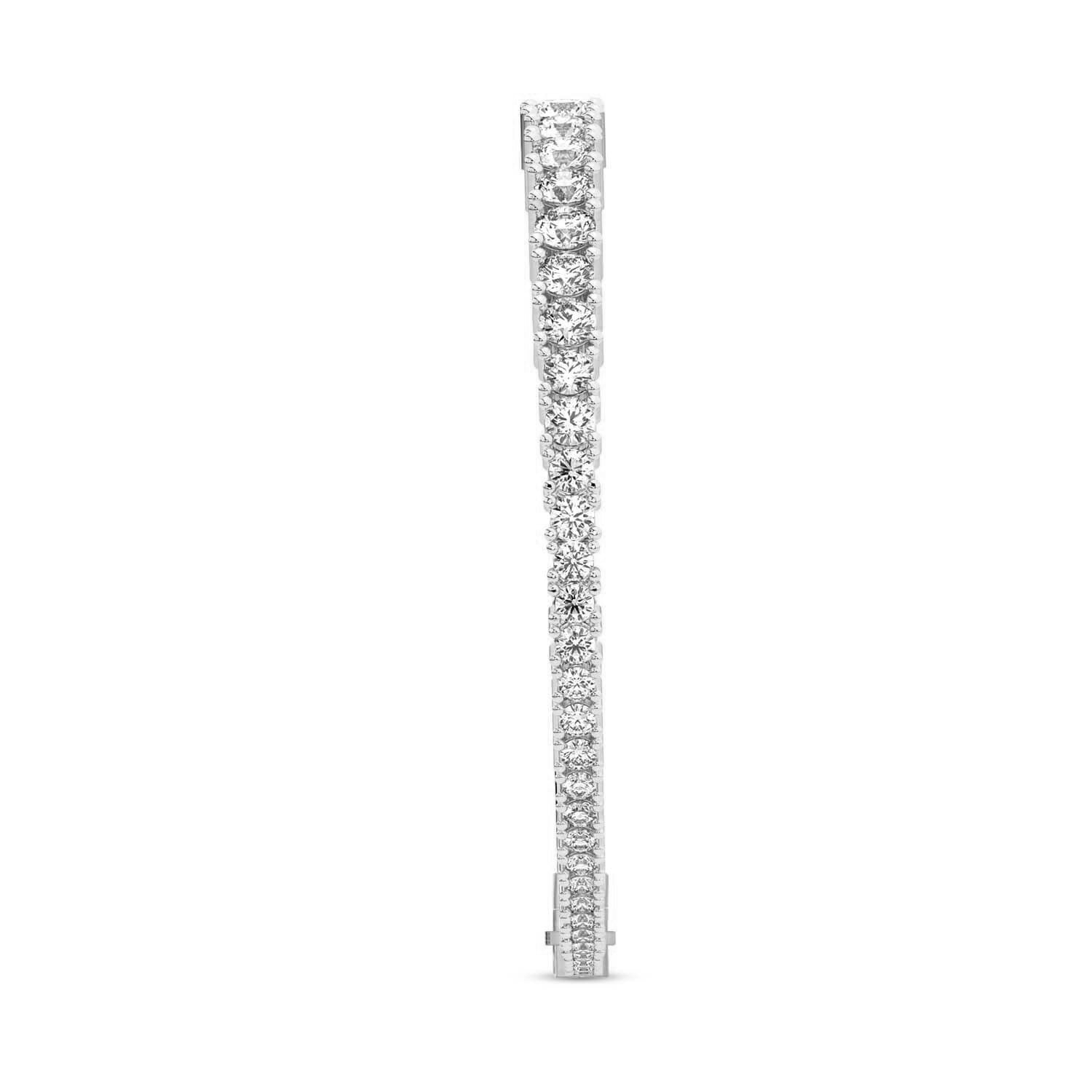 Cecily Round Lab Diamond Tennis Bracelet