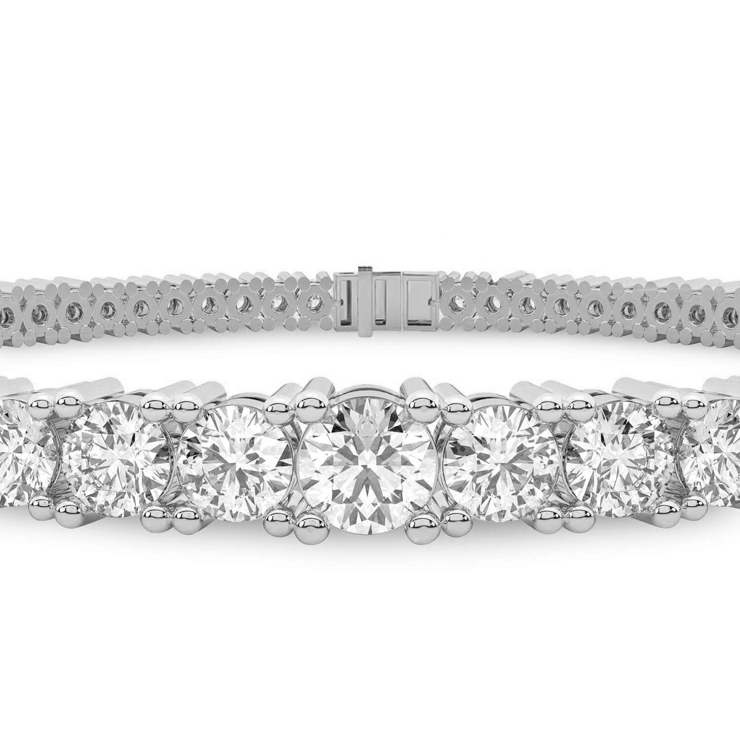 Cecily Round Lab Diamond Tennis Bracelet