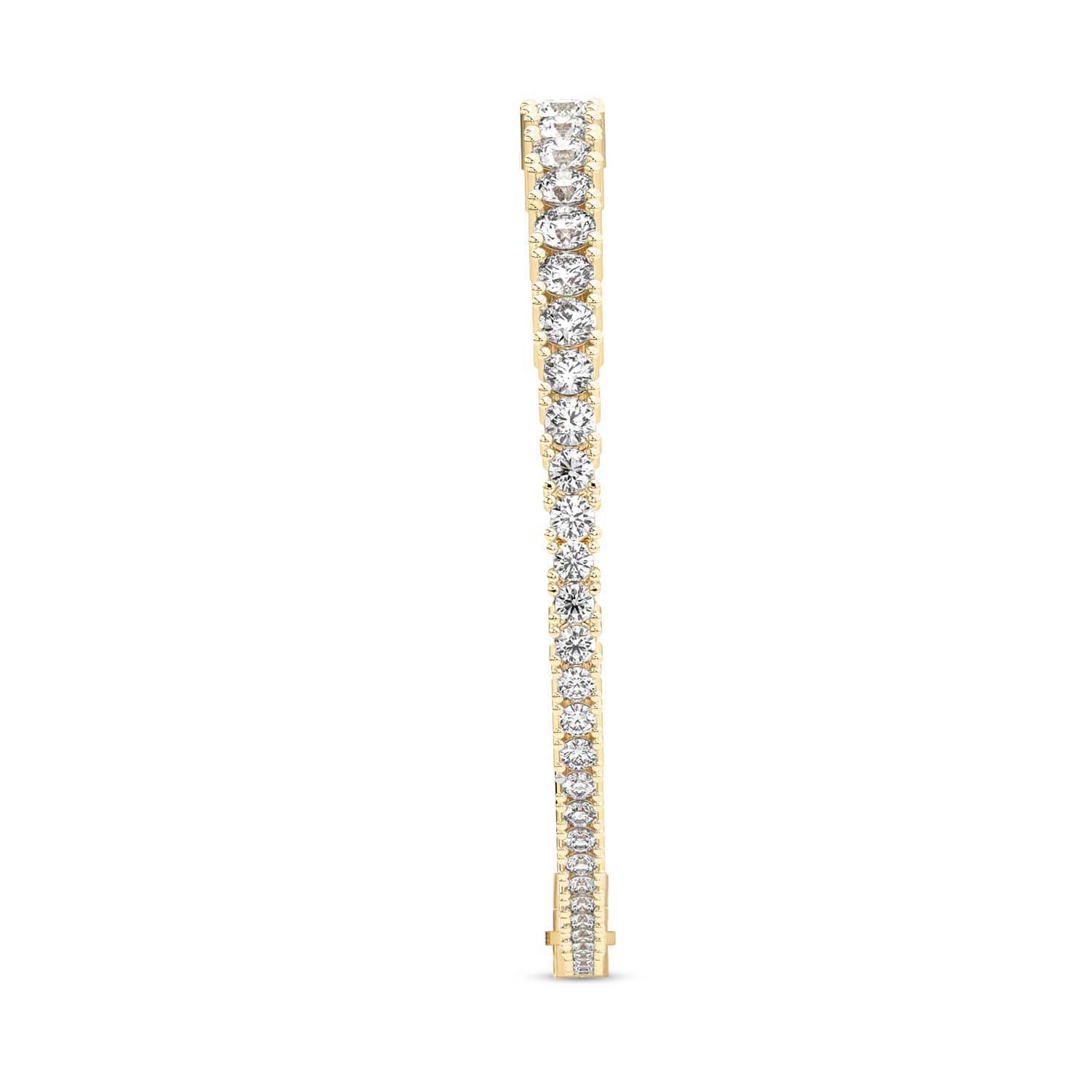 Cecily Round Lab Diamond Tennis Bracelet