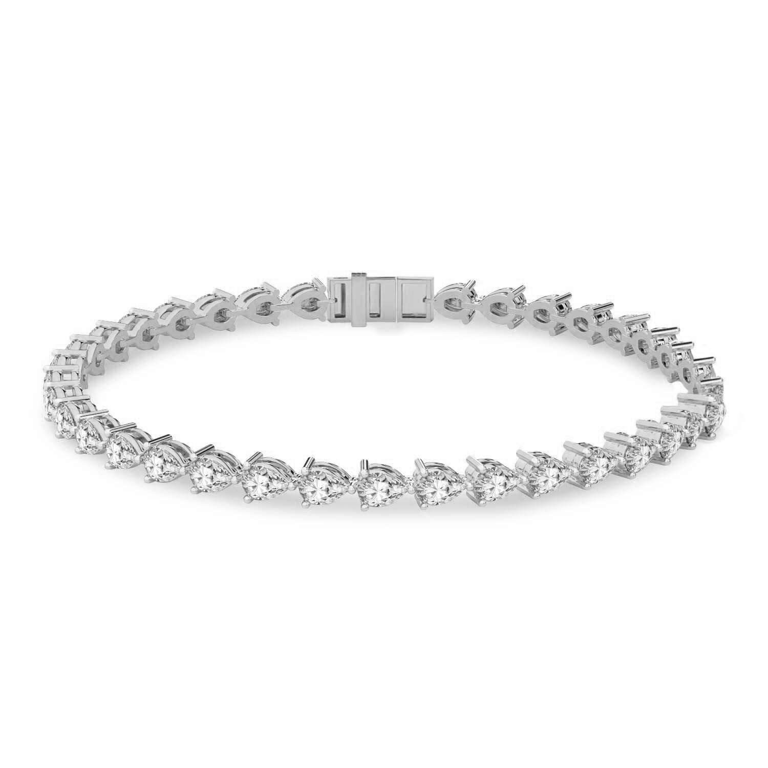 14kt Yellow Gold Serene Pear Lab Diamond Tennis Bracelet (2 Ct. Tw.)