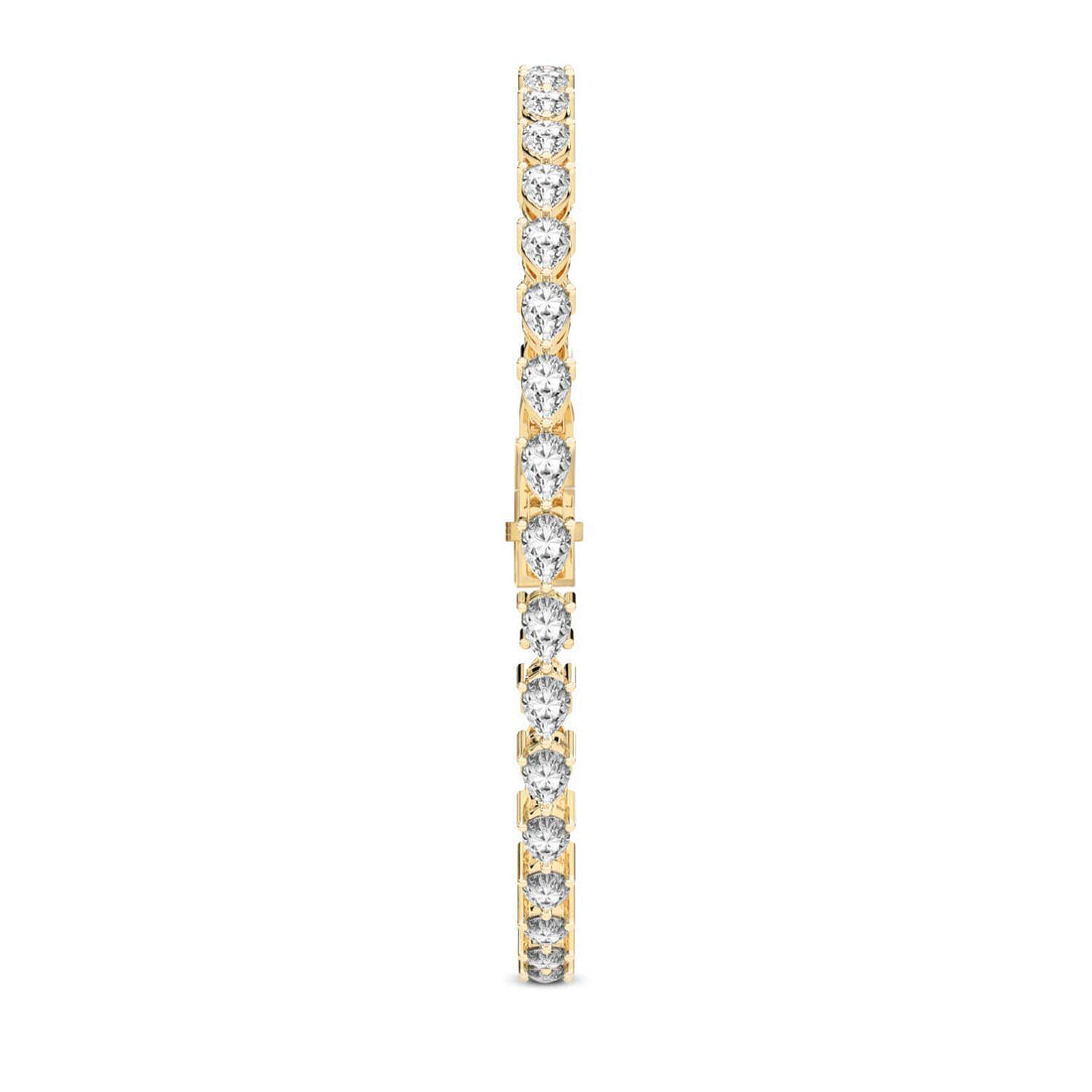 14kt Yellow Gold Serene Pear Lab Diamond Tennis Bracelet (2 Ct. Tw.)