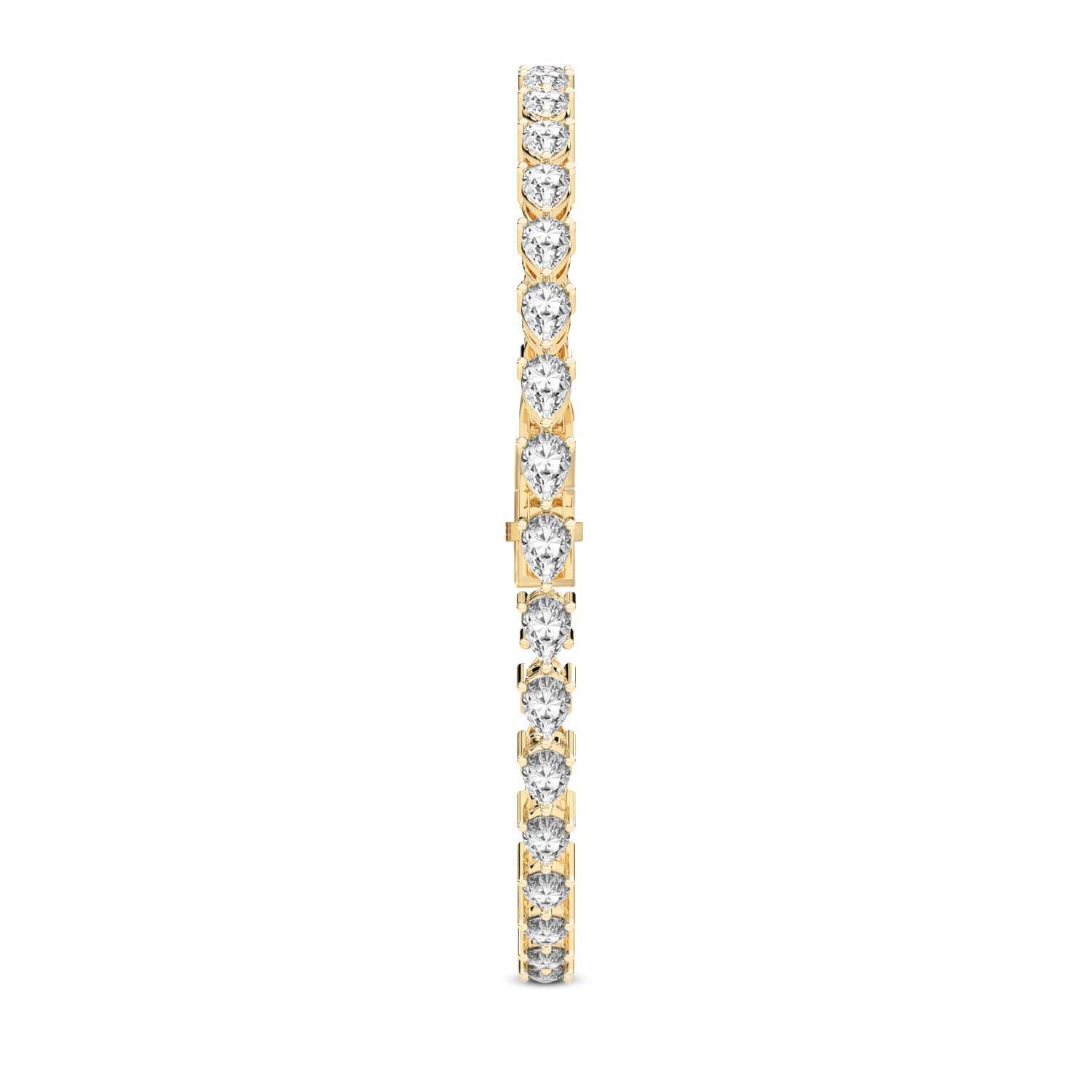 14kt White Gold Pear Lab Diamond Tennis Bracelet (2 Ct. Tw.)
