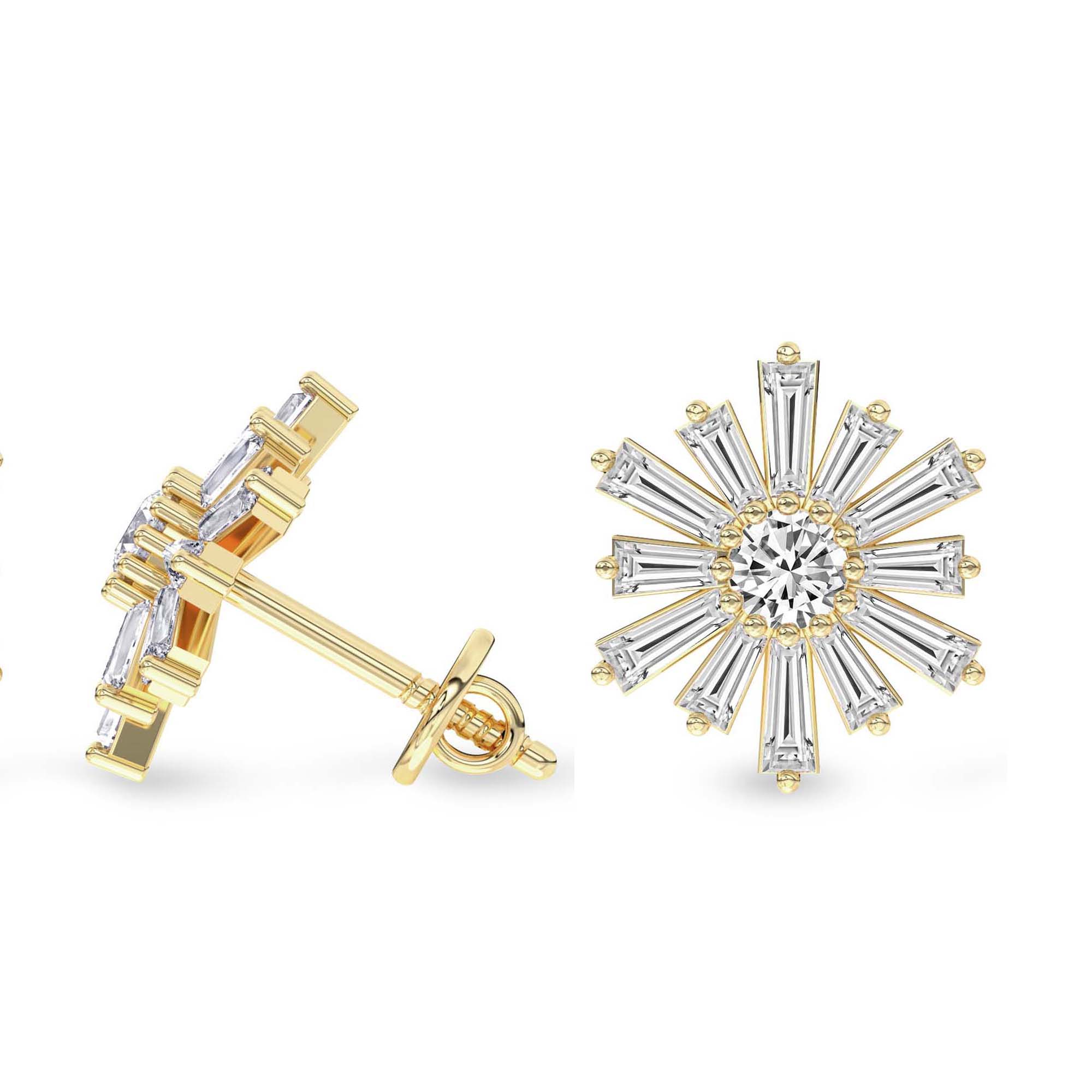 Sunflower Fashion Lab Diamond Stud Earrings