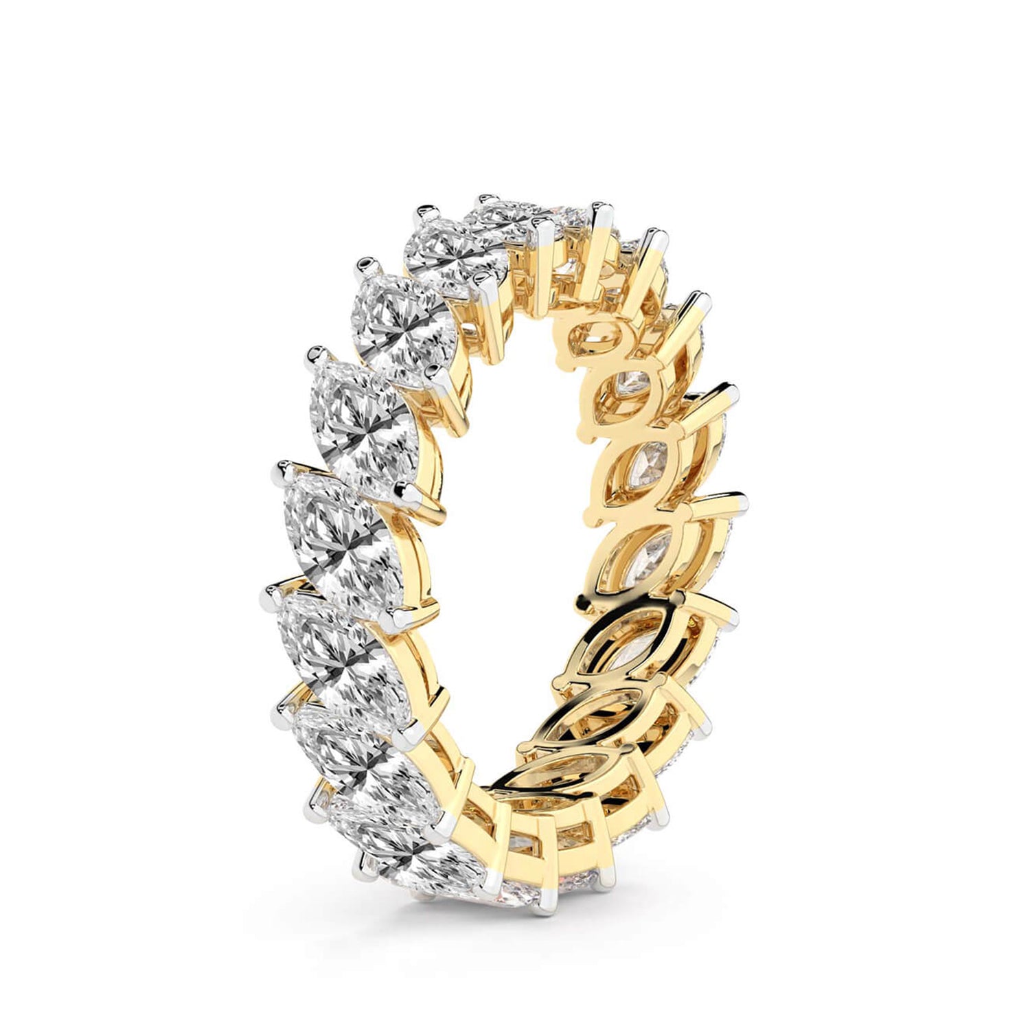 Milani Marquise Lab Diamond Eternity Ring (3 Ct. Tw.)