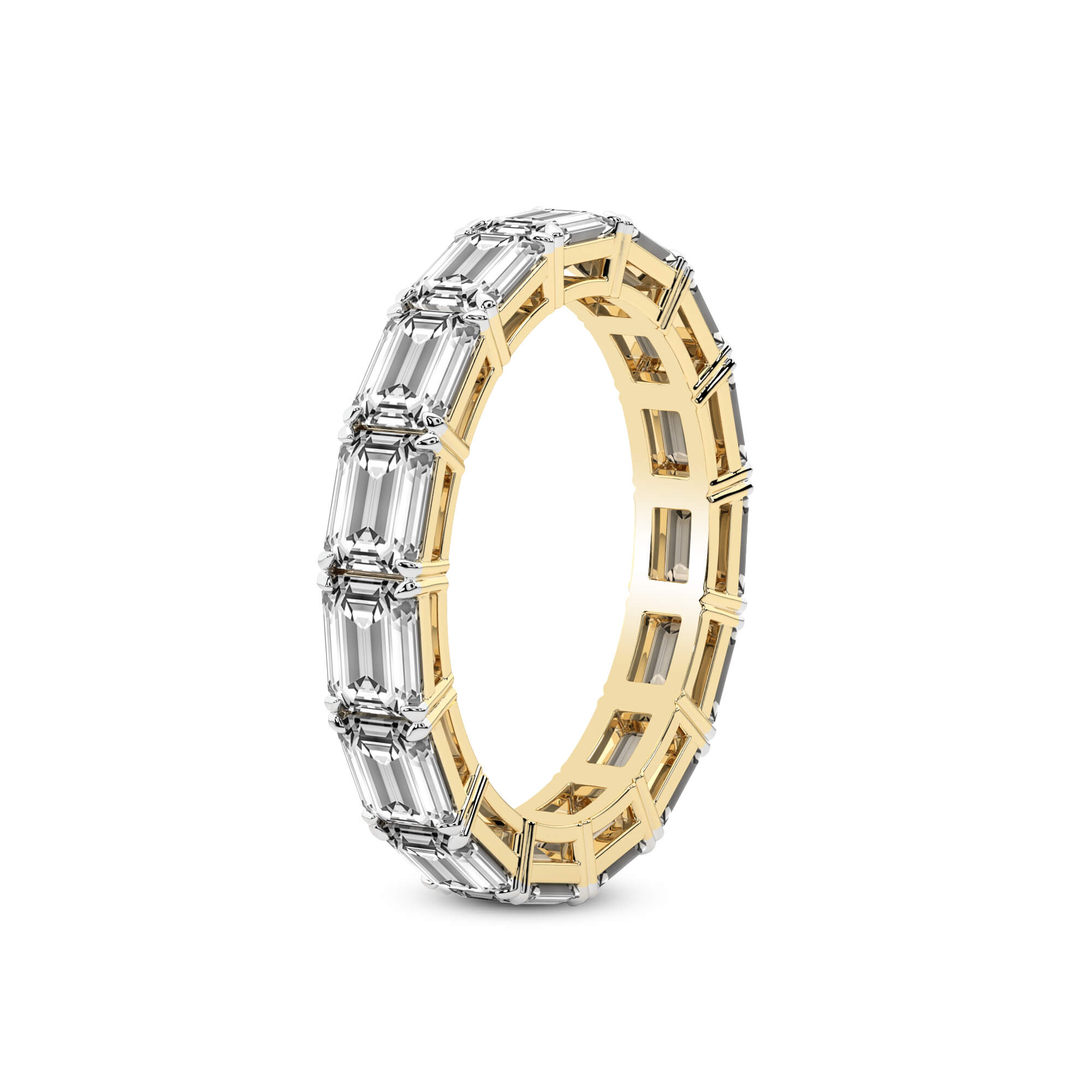 Maven Emerald Lab Diamond Eternity Ring (3 Ct. Tw.)