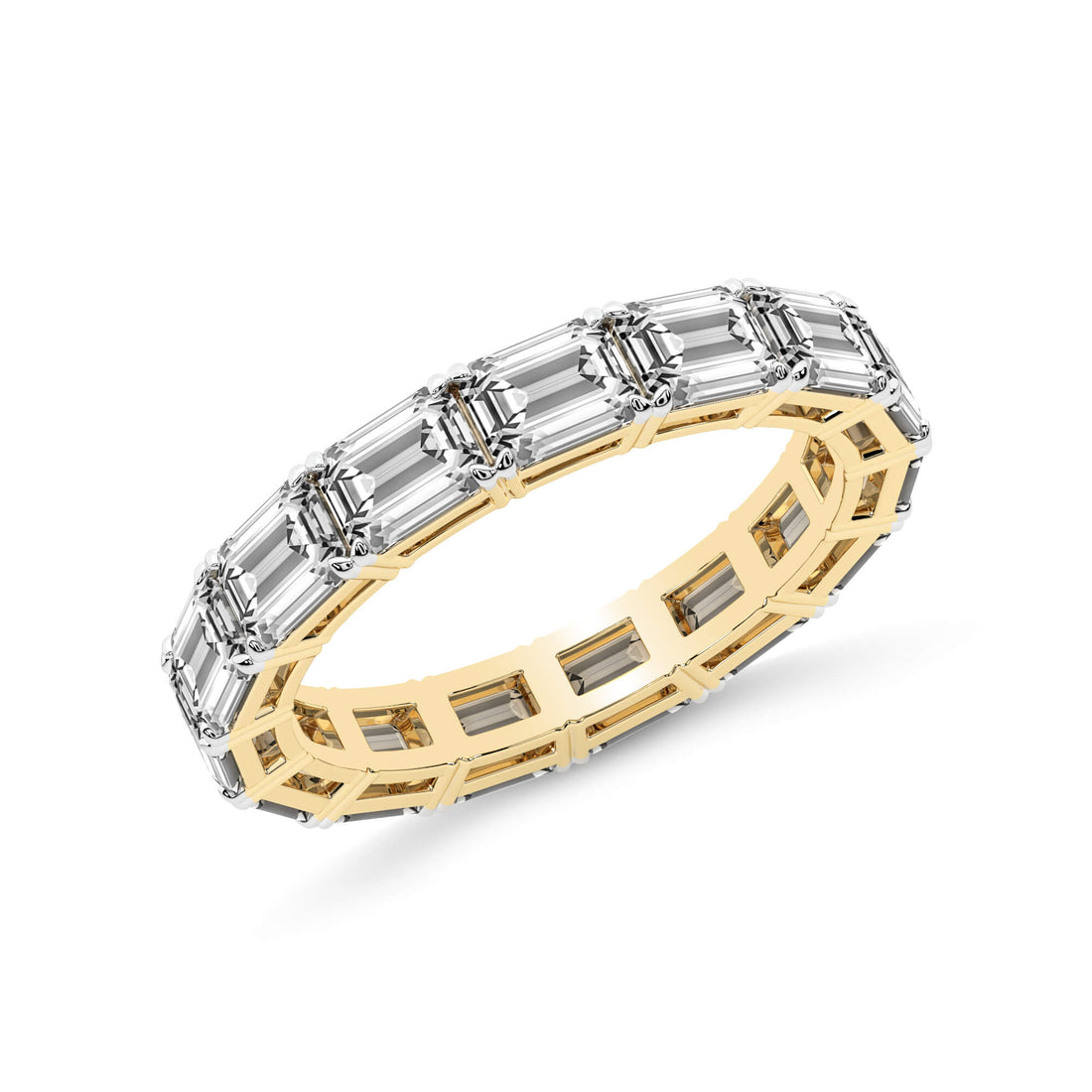 Maven Emerald Lab Diamond Eternity Ring (3 Ct. Tw.)