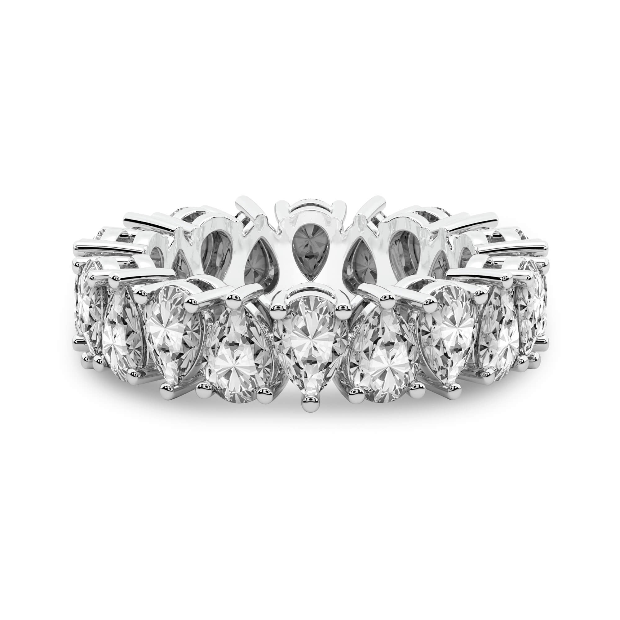 Fable Pear Lab Diamond Eternity Ring (3 Ct. Tw.)