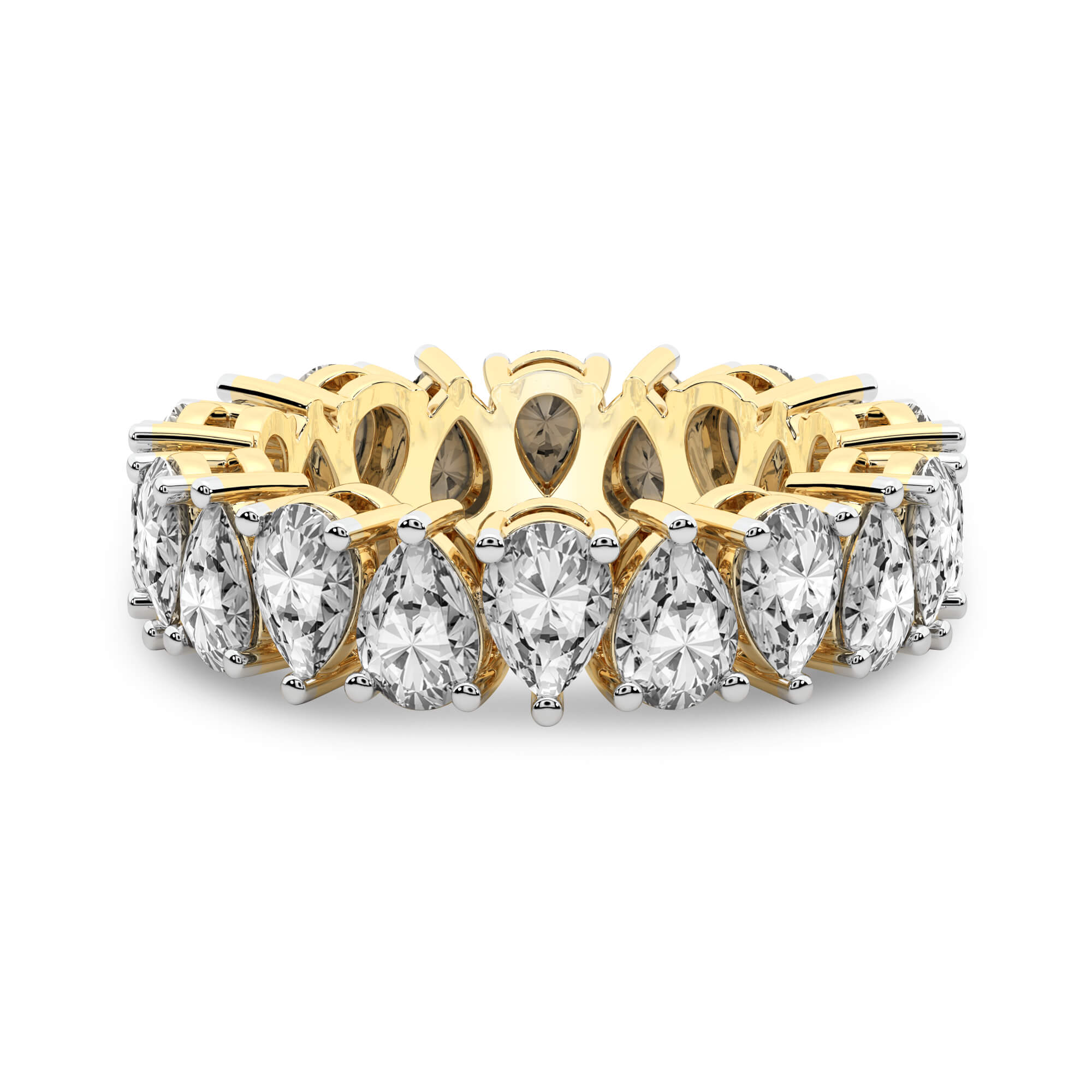 Fable Pear Lab Diamond Eternity Ring (3 Ct. Tw.)