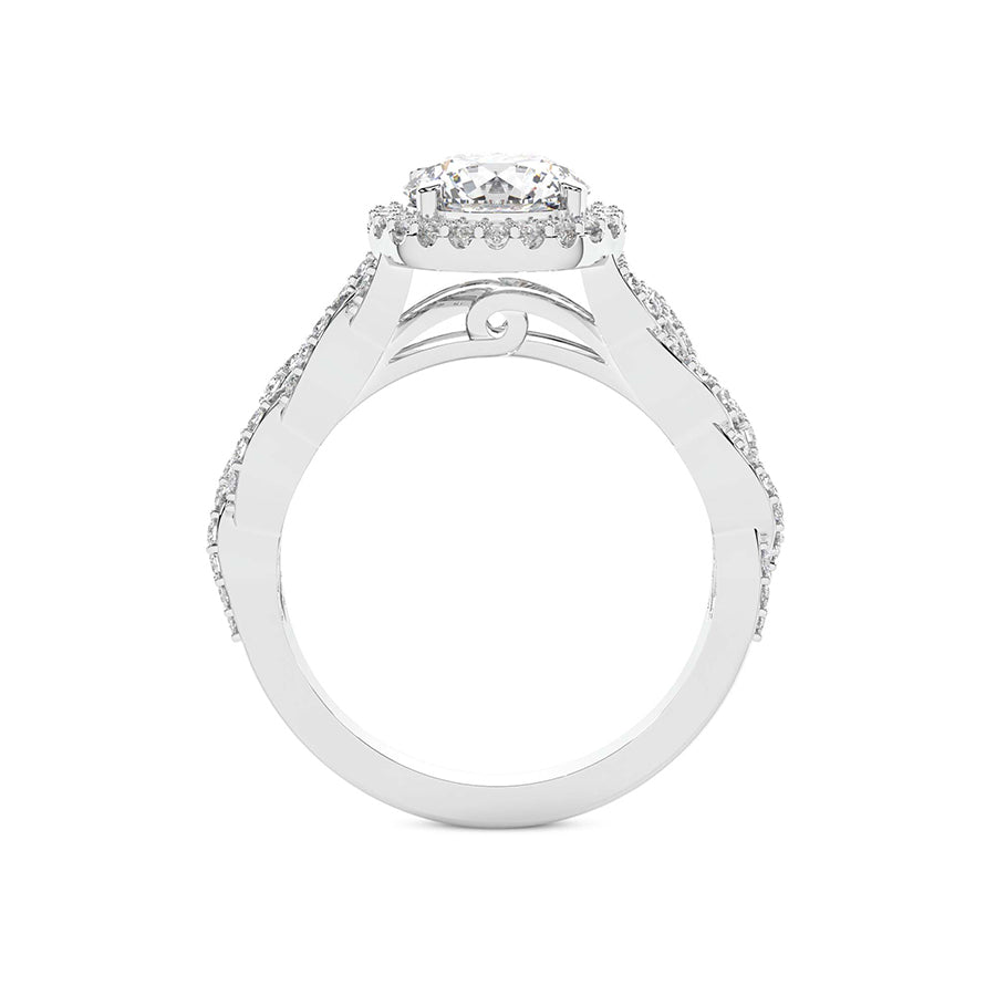 Imperiella Halo Celtic Knot Lab Diamond Ring $3,815 $5,968