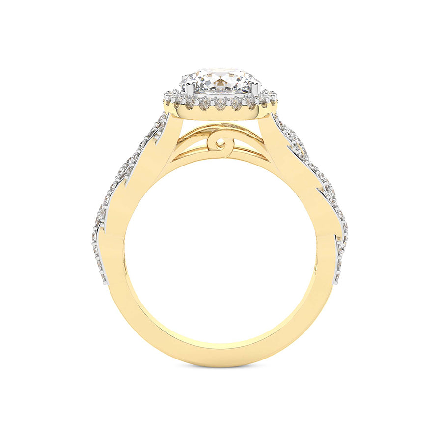 Imperiella Halo Celtic Knot Lab Diamond Ring $3,815 $5,968