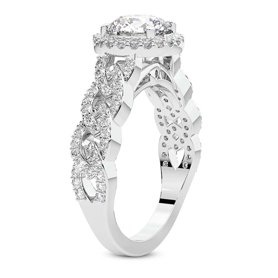 Imperiella Halo Celtic Knot Lab Diamond Ring $3,815 $5,968