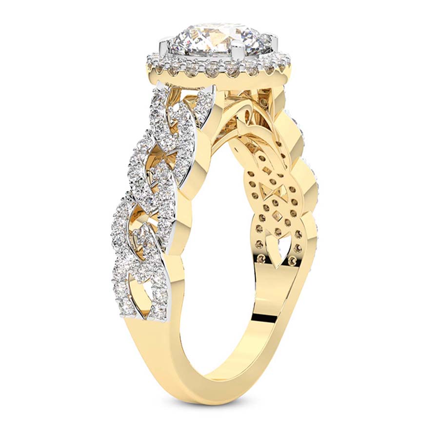 Imperiella Halo Celtic Knot Lab Diamond Ring $3,815 $5,968