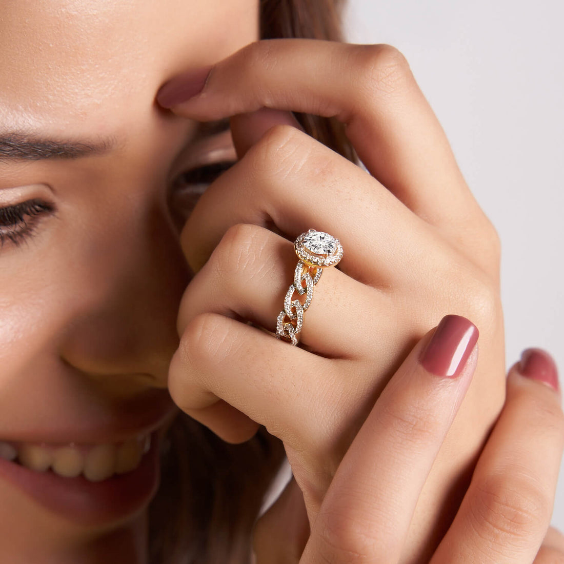 Imperiella Halo Celtic Knot Lab Diamond Ring $3,815 $5,968