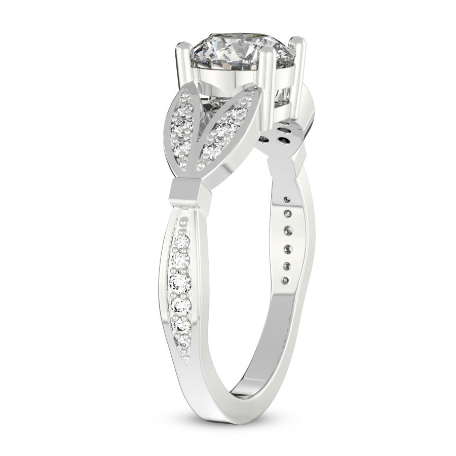 Nova Split Shank Vintage Lab Diamond Ring