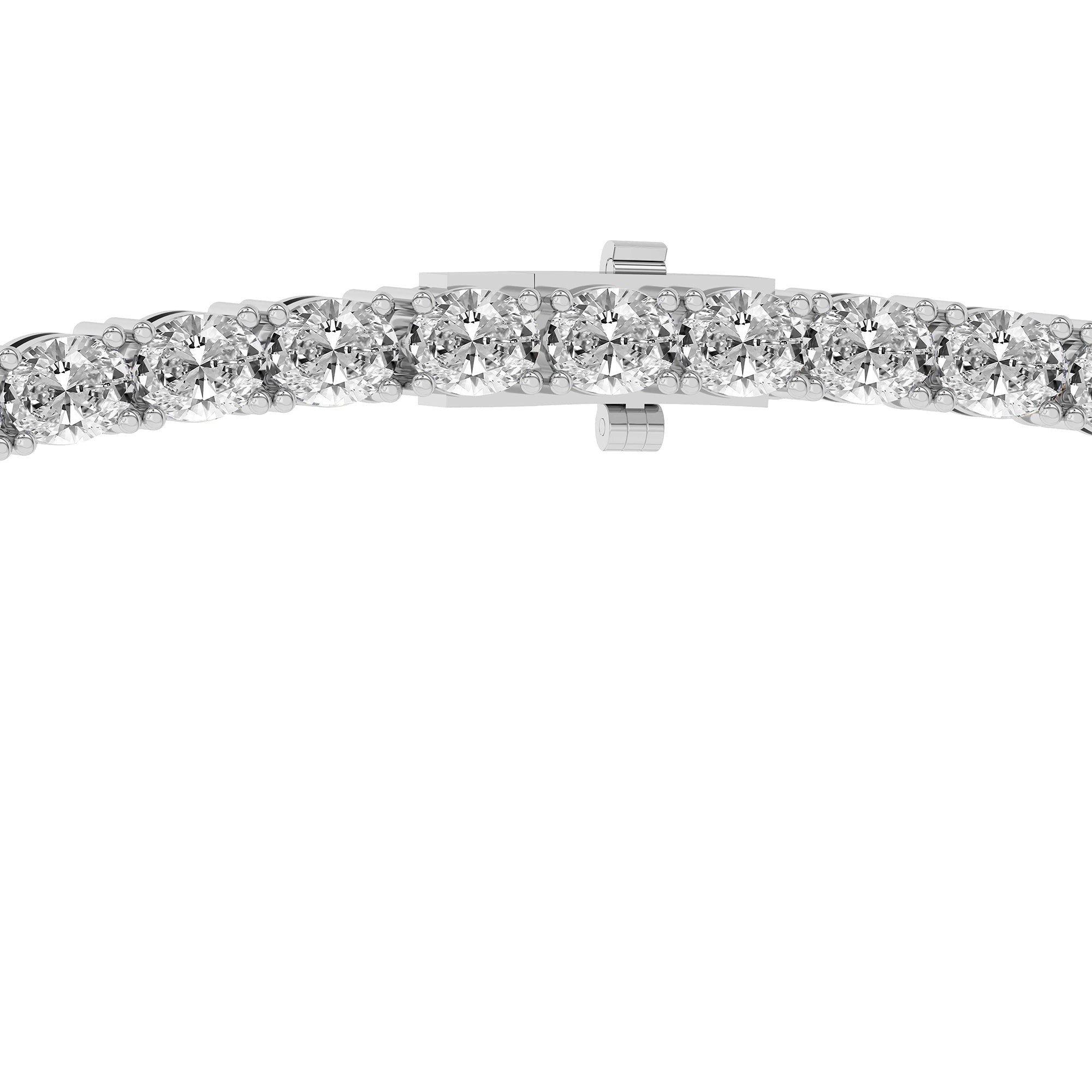 Eden Oval Lab Diamond Tennis Necklace