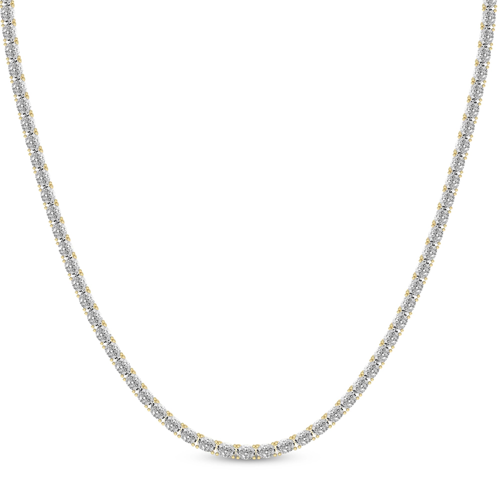 Eden Oval Lab Diamond Tennis Necklace