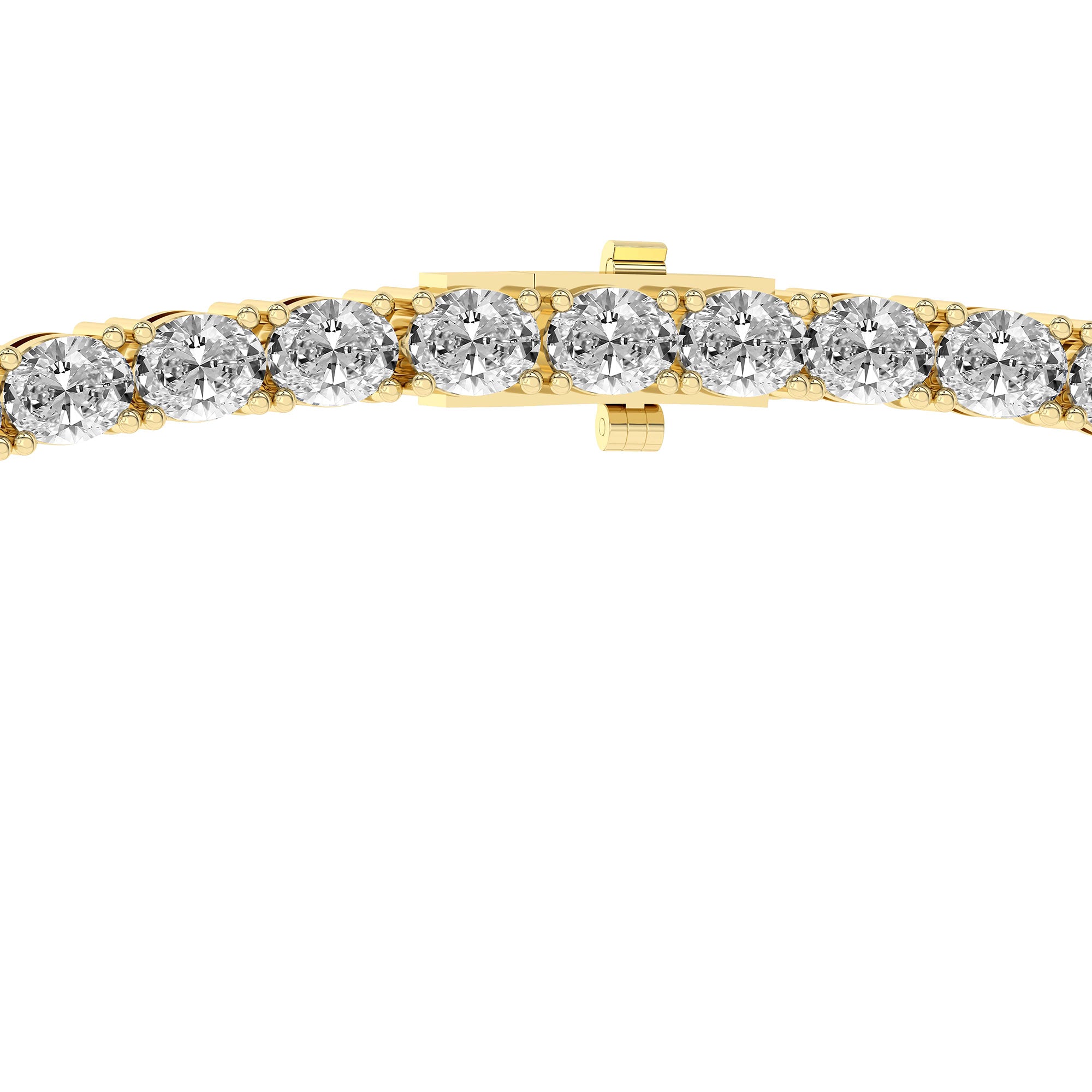 Eden Oval Lab Diamond Tennis Necklace