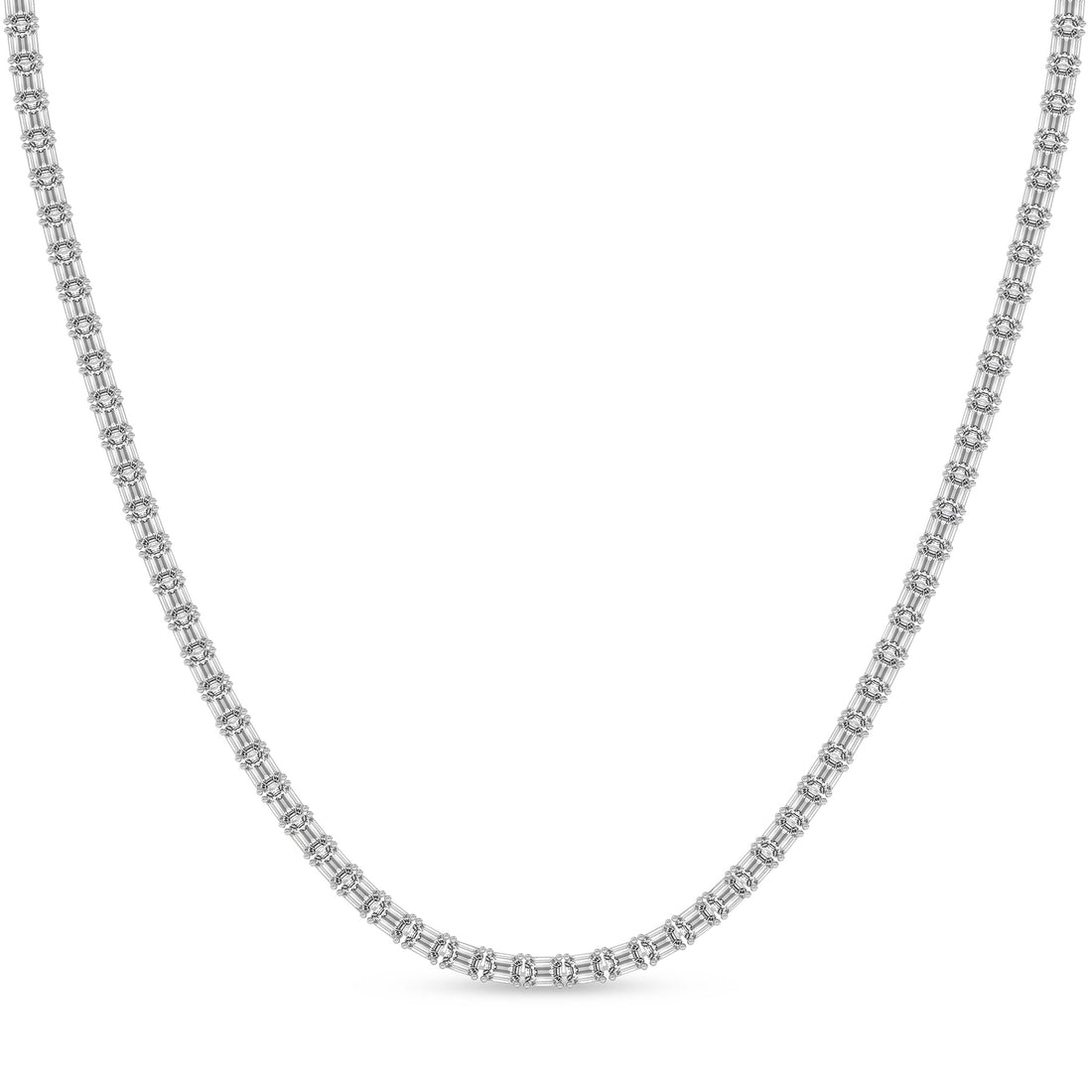 Lorel Emerald Lab Diamond Tennis Necklace