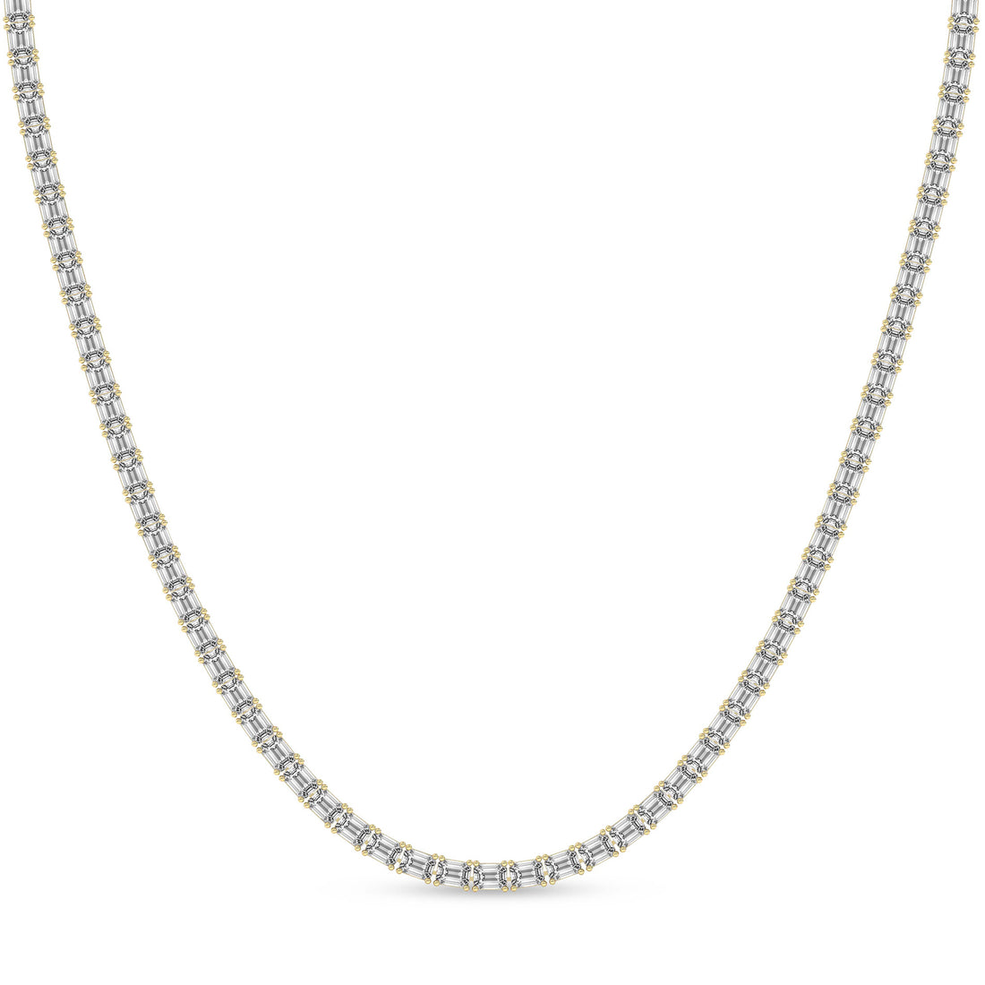 Lorel Emerald Lab Diamond Tennis Necklace